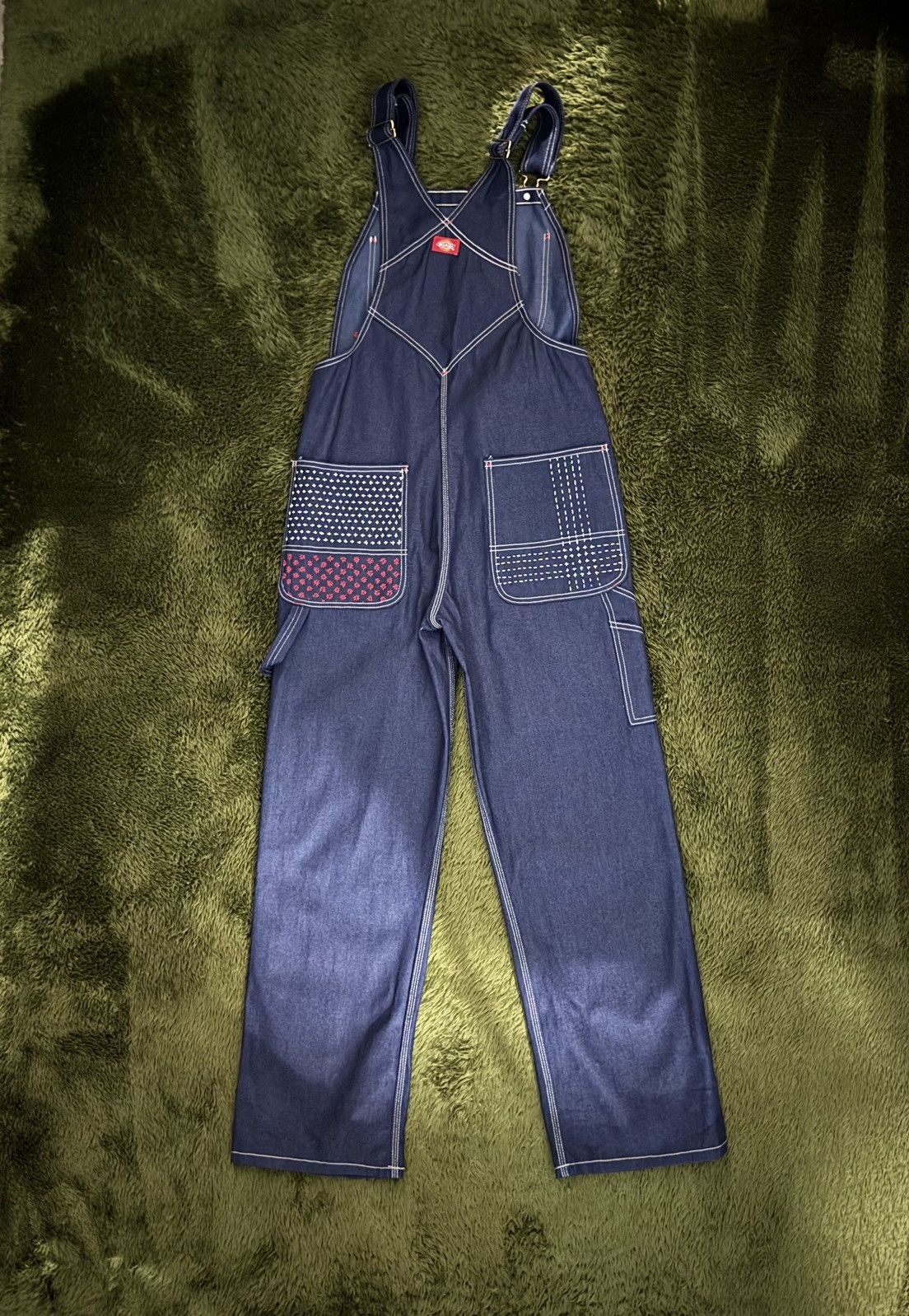 Dickies [30x30] Dickies Japanese Sashiko Custom Overalls – Indigo Size US 30 / EU 46 - 8 Thumbnail