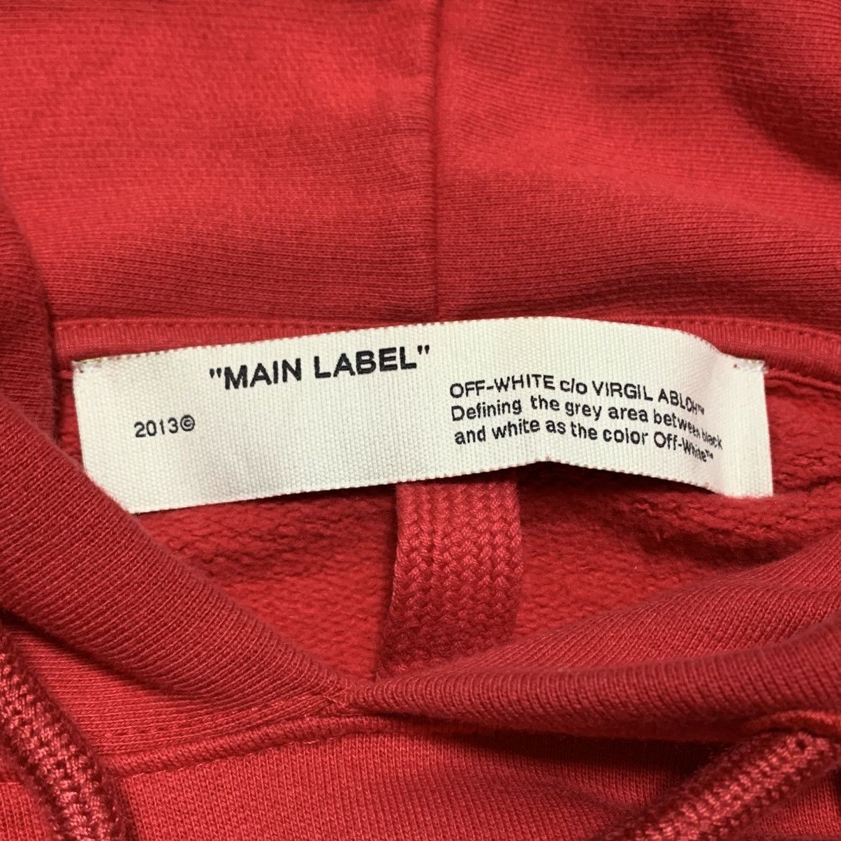 Off-White Off White Small Caravaggio Arrows Red Hoodie Virgil Abloh Size US S / EU 44-46 / 1 - 6 Thumbnail