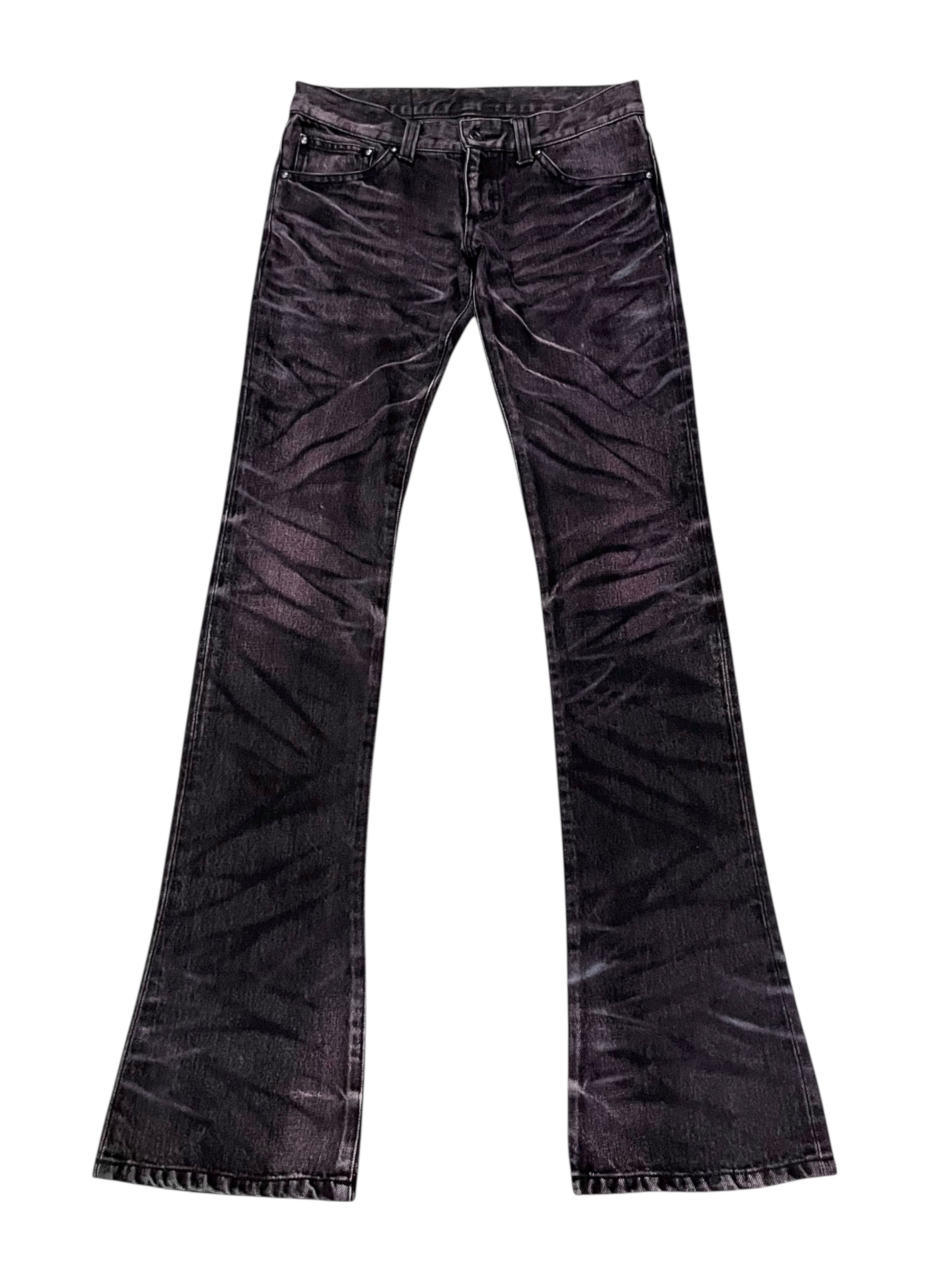 Pre-owned Tornado Mart Vintage  Clawmark Tiger Flare Denim (w27) In Multi