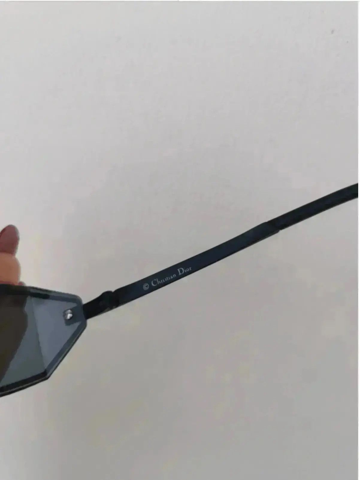 Dior DIOR Sunglasses Troika Silver Rimless Frameless Shield Mask Size ONE SIZE - 4 Thumbnail