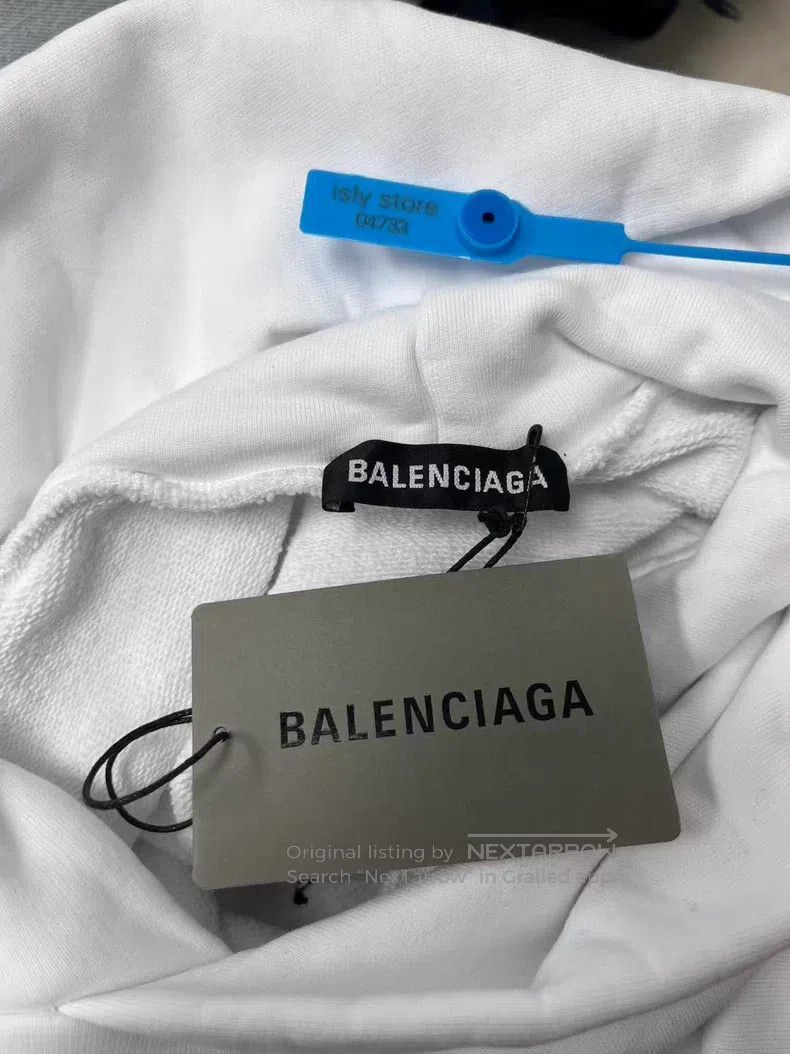 Balenciaga Balenciaga Torch Letter Printed Long Sleeve Sweater Size US XXS / EU 40 - 4 Thumbnail