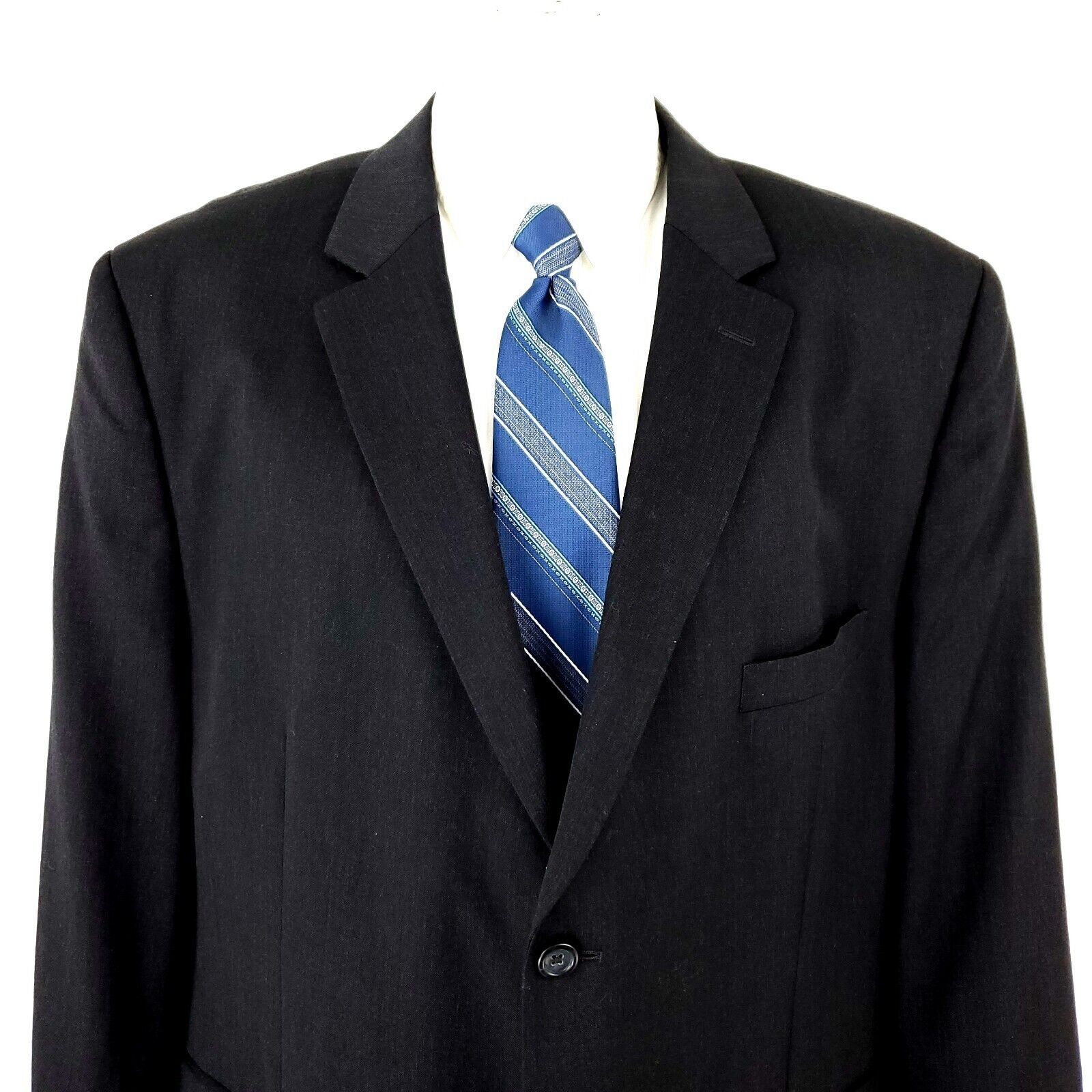 Pronto Uomo Pronto Uomo Wool 2 Button Blazer 48L Gray Size 48L - 1 Thumbnail