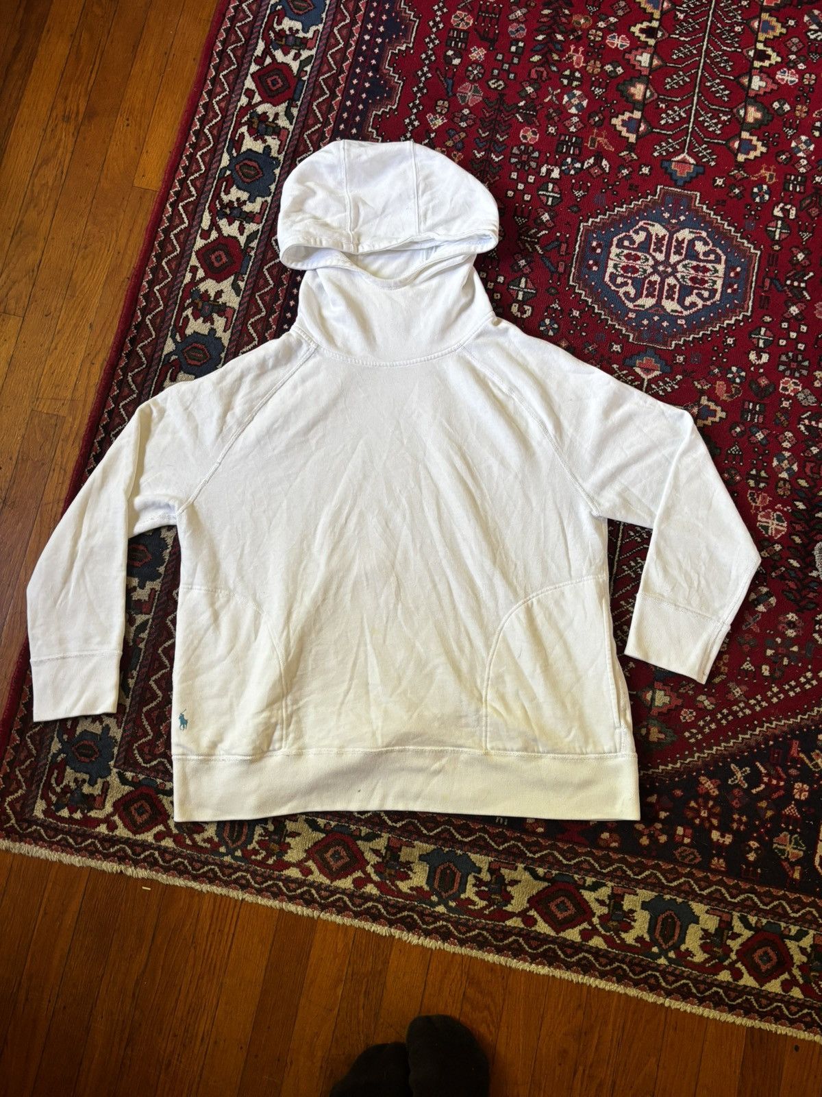 Polo Ralph Lauren Polo Ralph Lauren White Hoodie Sweatshirt - Size XL Size US XL / EU 56 / 4 - 1 Thumbnail