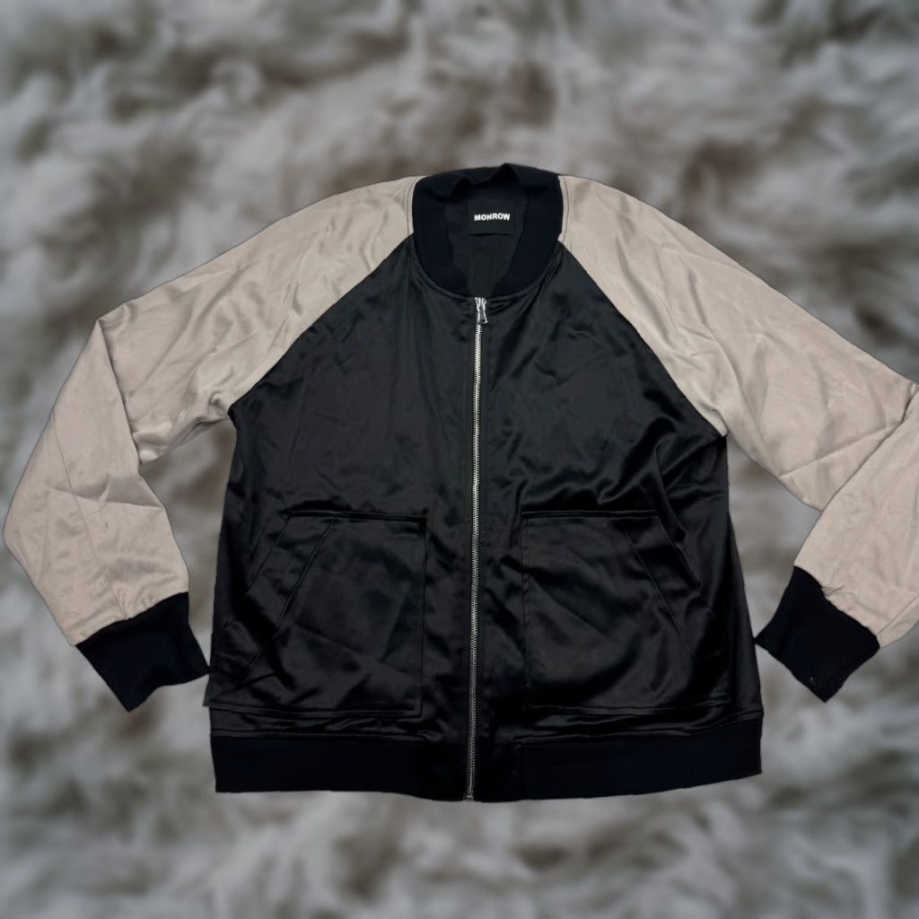 MONROW Monrow Women’s Full Zip L/S Jacket Sweatshirt Black Small Size S / US 4 / IT 40 - 1 Thumbnail