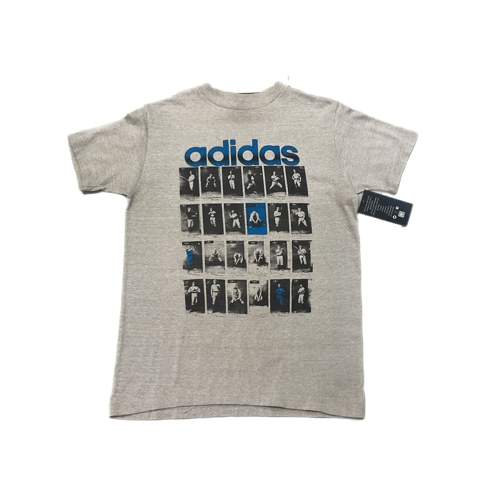 Adidas Vintage 80s Adidas Trefoil Baseball Vintage T-Shirt Size US M / EU 48-50 / 2 - 1 Thumbnail