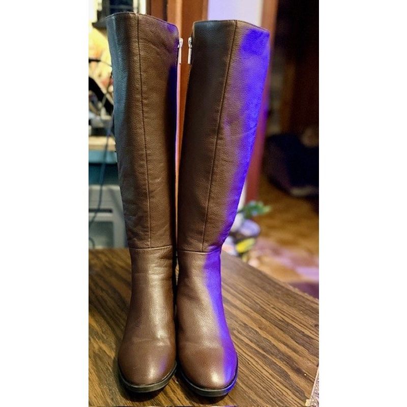 Kenneth Cole Kenneth Cole Brown Leather Knee High Riding Boots Size 6 Size US 6 / IT 36 - 2 Thumbnail