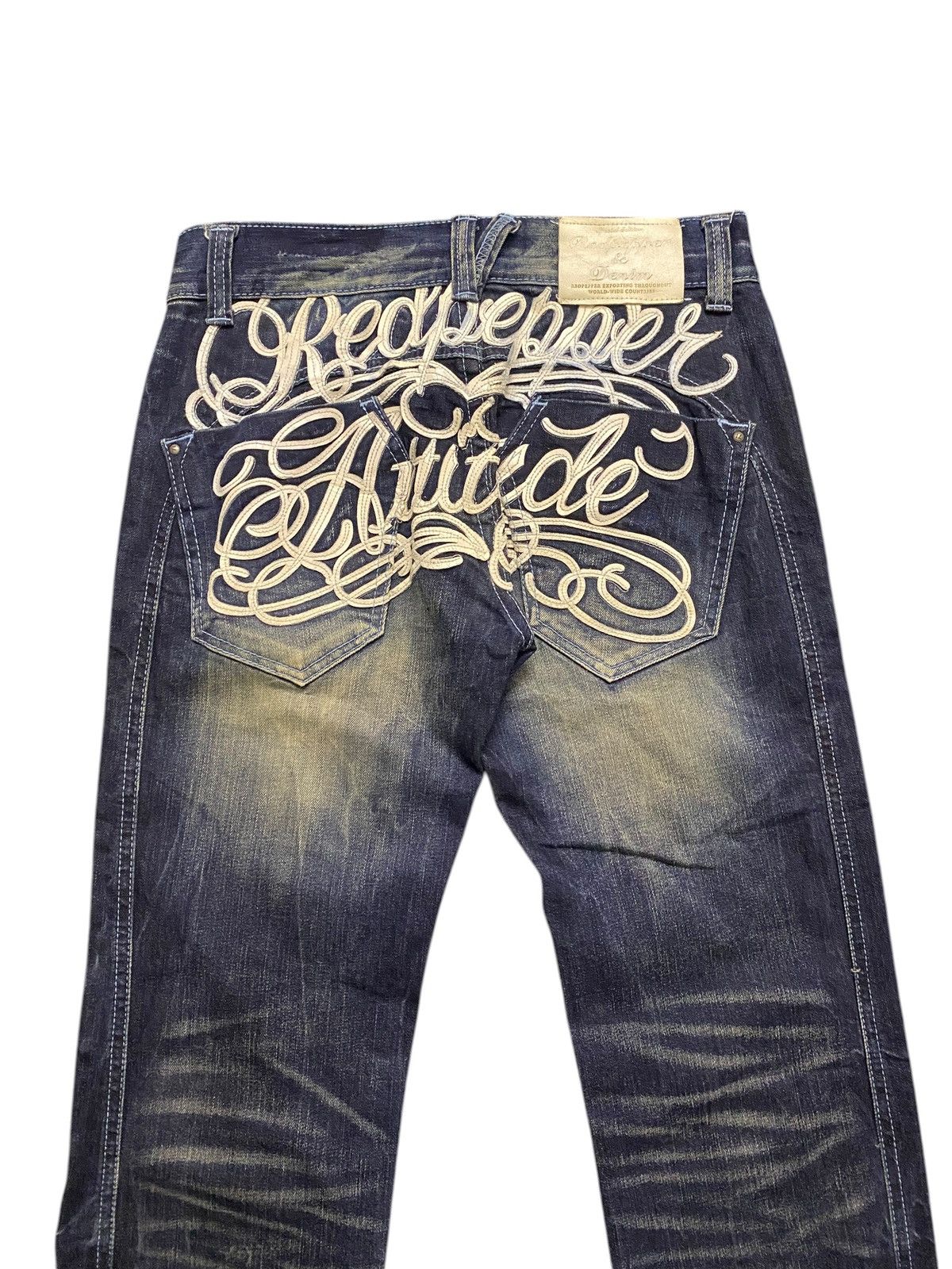 If Six Was Nine Red Pepper Attitude Studded Jeans Size US 29 - 7 Thumbnail