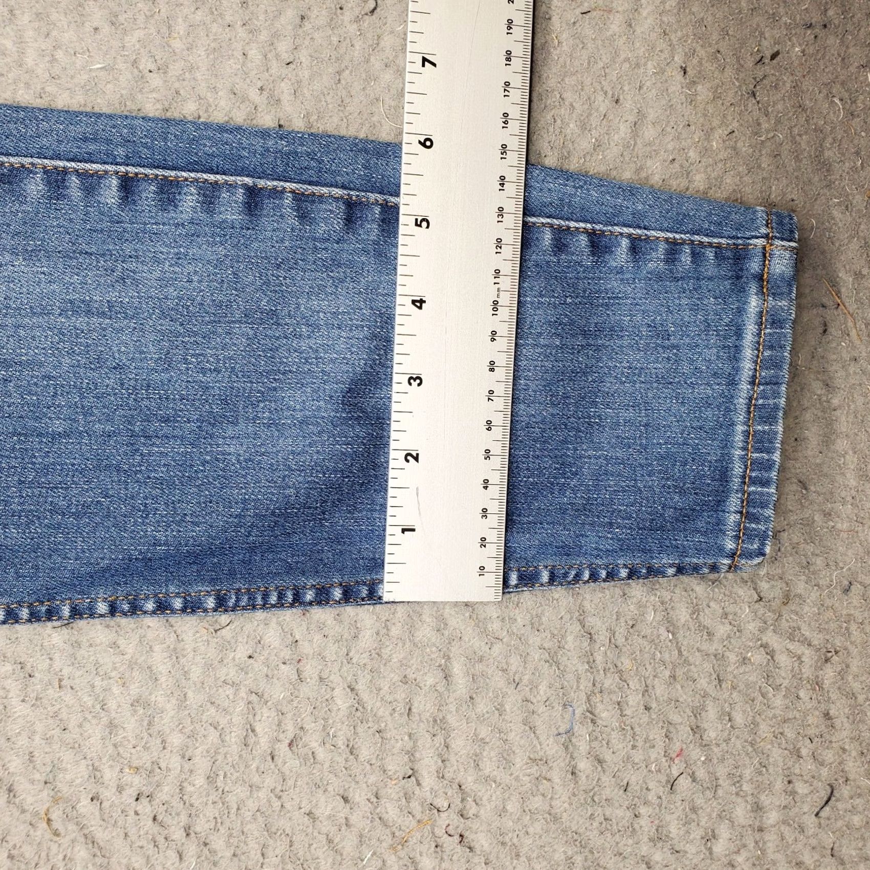 Madewell Madewell Skinny Jeans Womens 28 Blue Denim Stretch Faded Whiskered 10" High Rise Jeans Womens 28 Blue Denim Stretch Skinny Size 28" / US 6 / IT 42 - 5 Thumbnail