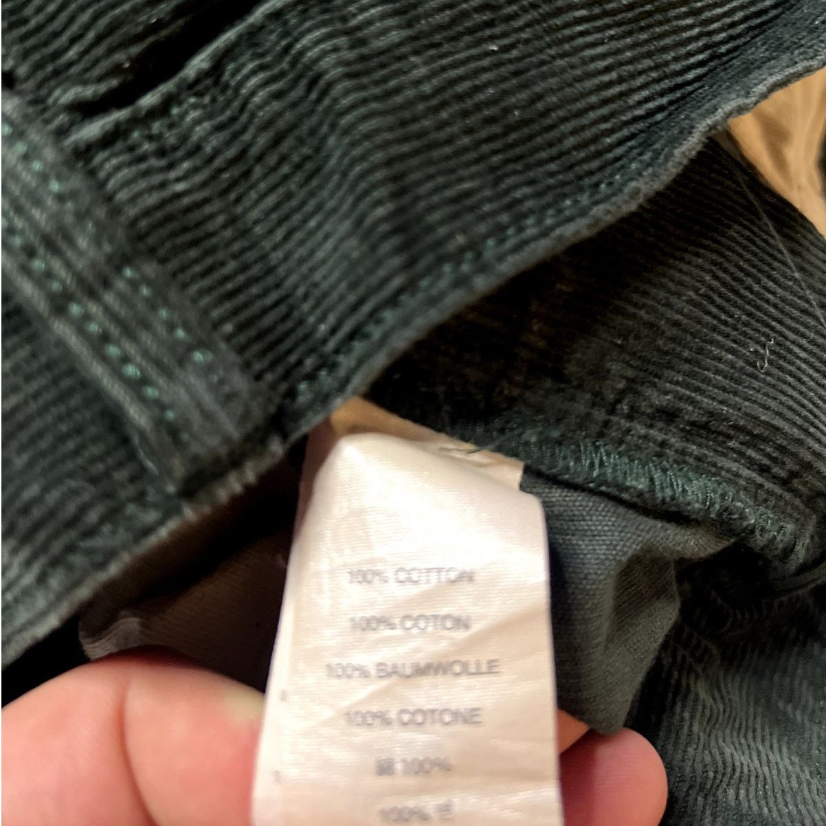J.Crew J.Crew Men's 770 Corduroy Pants 36x32 Green Cotton Vintage Size US 36 / EU 52 - 5 Thumbnail