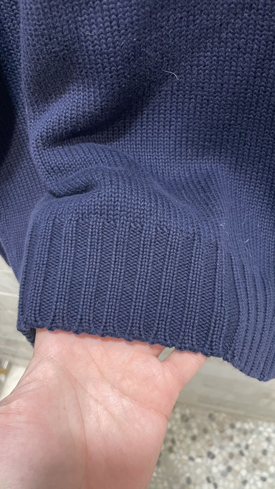 Polo Ralph Lauren Knitted Navy blue sweater by Polo Ralph Lauren Size US M / EU 48-50 / 2 - 6 Thumbnail
