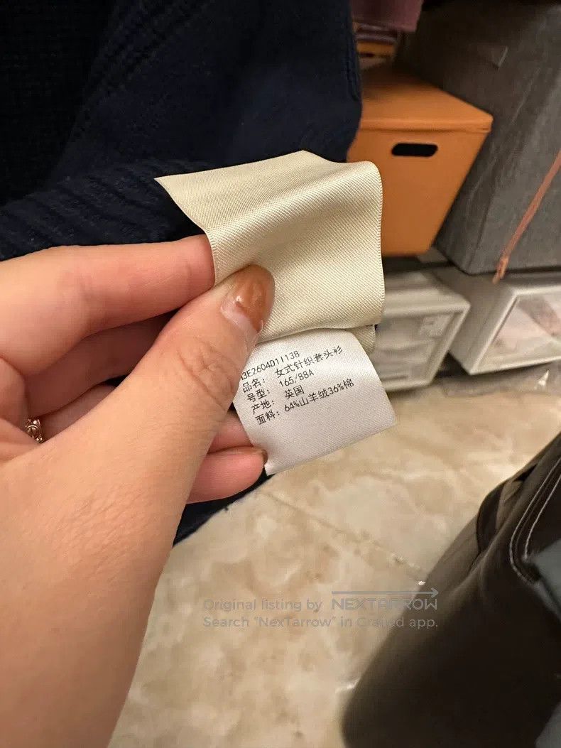 Hermes Hermes Navy Blue Cashmere Knit Size XS / US 0-2 / IT 36-38 - 6 Thumbnail