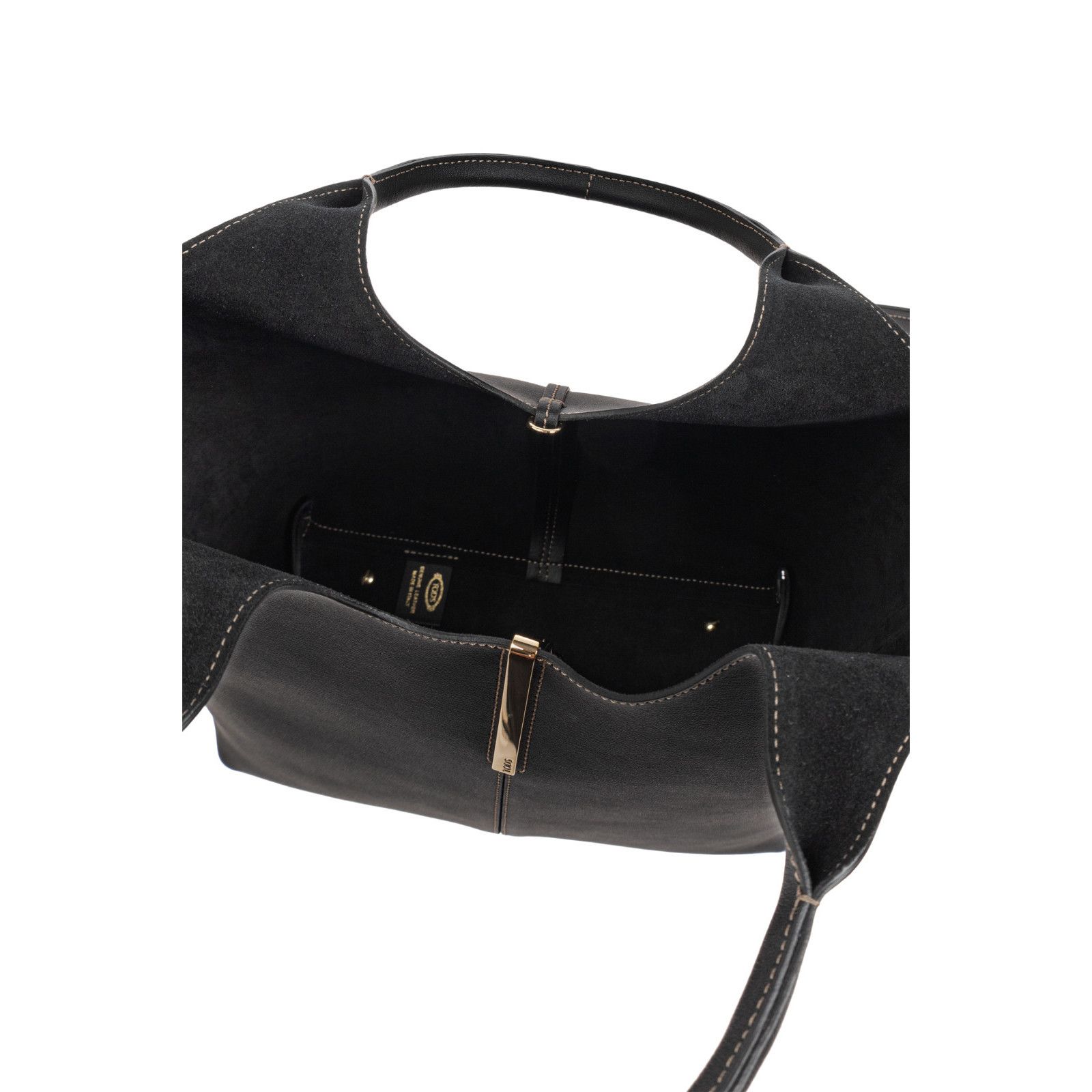Tod's Tod’s Black Grained Leather Handbag New & Authentic Size ONE SIZE - 4 Thumbnail