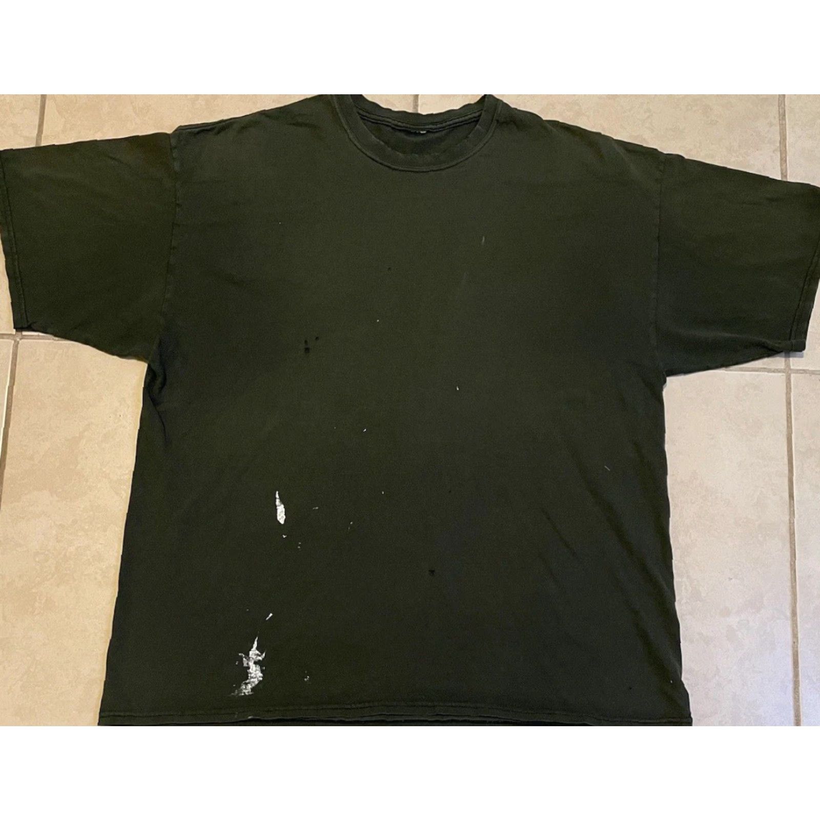 Thrasher VINTAGE Faded Distress Shirt 2XL Green 90s Biker Punk Grunge Trucker Thrashed Shirt Mens Short Sleeve T-Shirt Distressed Size US XXL / EU 58 / 5 - 2 Thumbnail