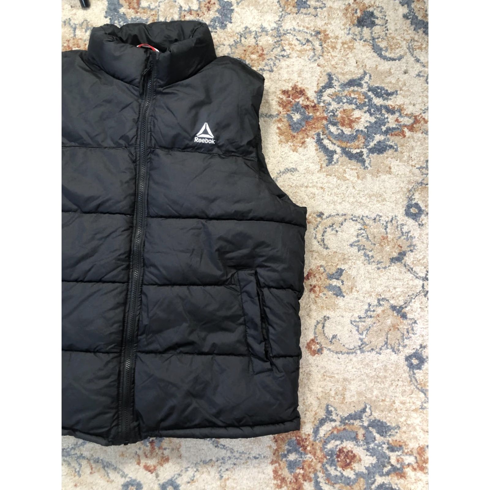 Reebok Reebok Vest Mens L Black Puffer Quilted Full Zip Sleeveless Outdoor Warm Size US L / EU 52-54 / 3 - 4 Thumbnail