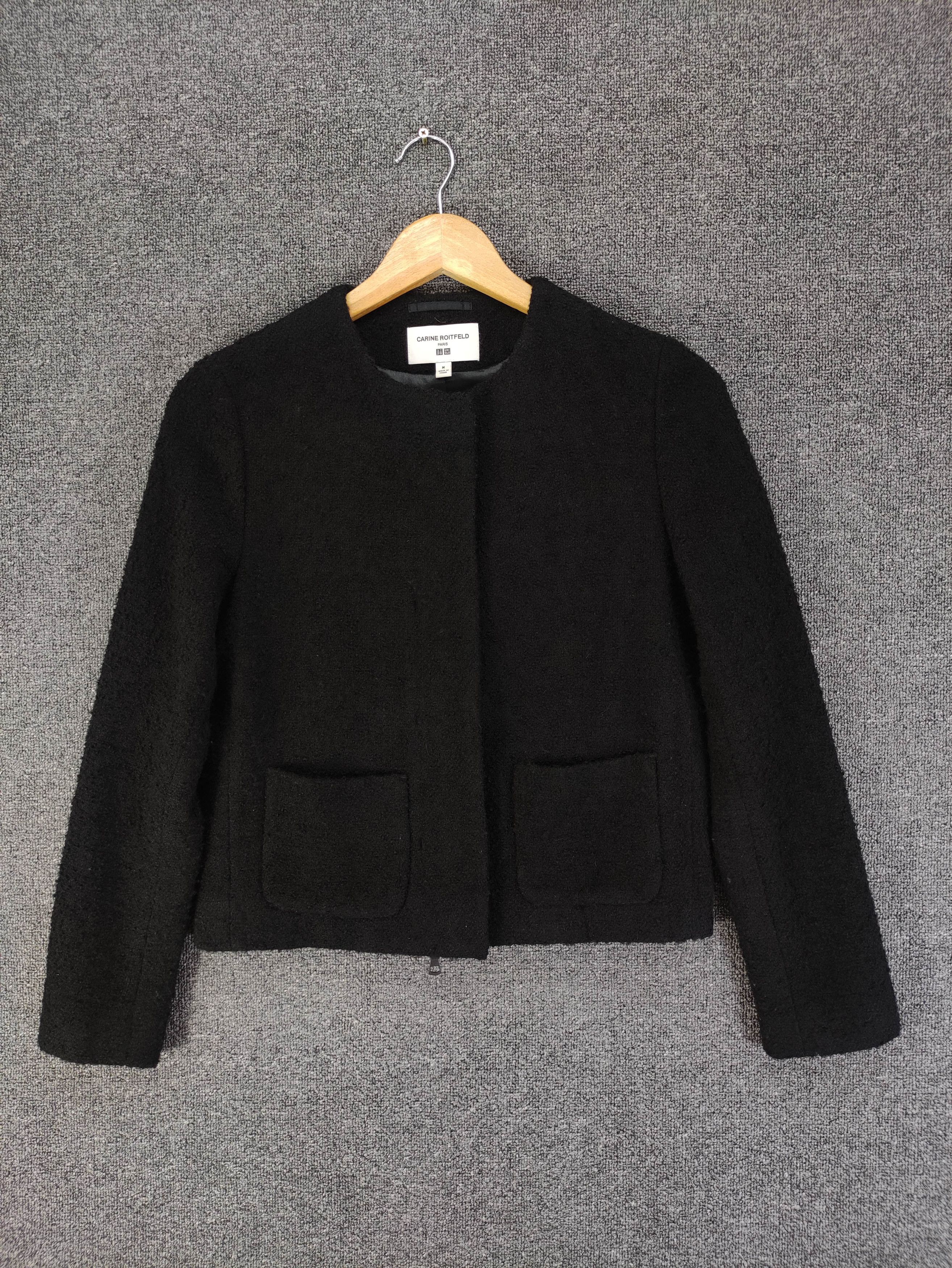 Uniqlo Carine Roitfeld Uniqlo Cropped Wool Jacket Zipper Size XS / US 0-2 / IT 36-38 - 1 Thumbnail