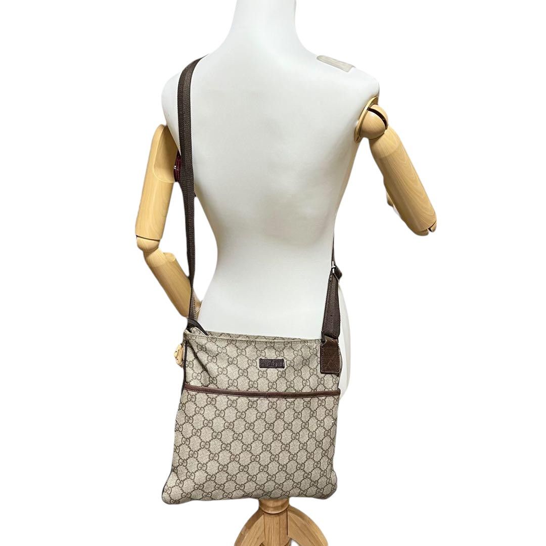 Gucci Gucci - Sherry Crossbody Shoulder Bag GG Beige Brown Size ONE SIZE - 4 Thumbnail