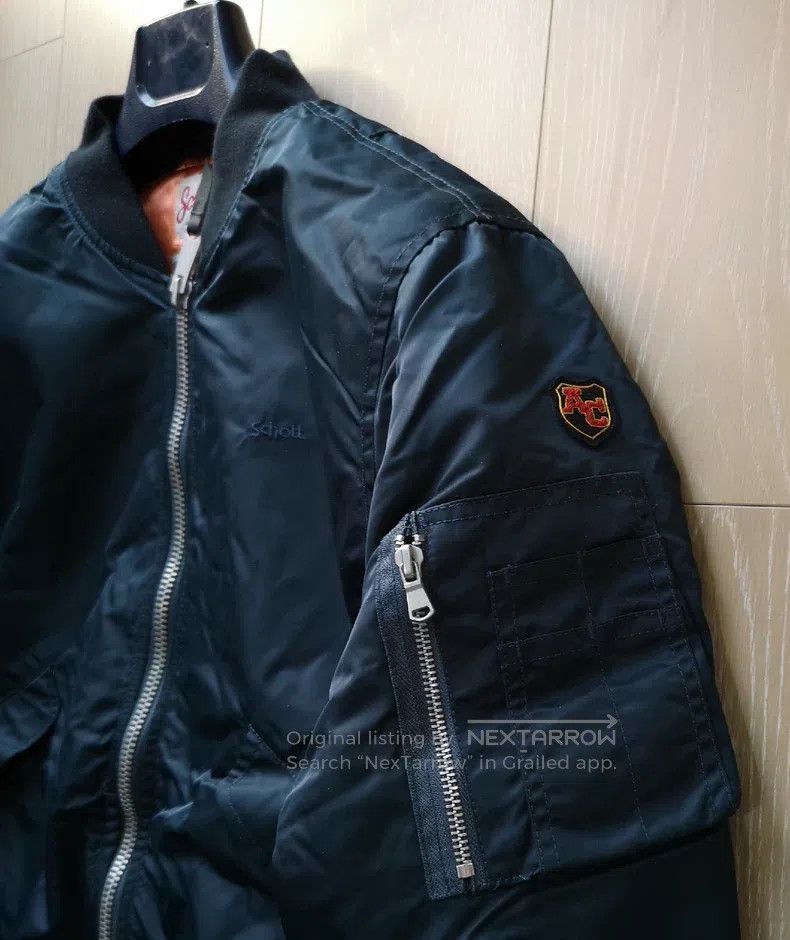Schott Schott NYC Men's Padded Thick Slim Stand Collar Jacket Size US L / EU 52-54 / 3 - 7 Thumbnail
