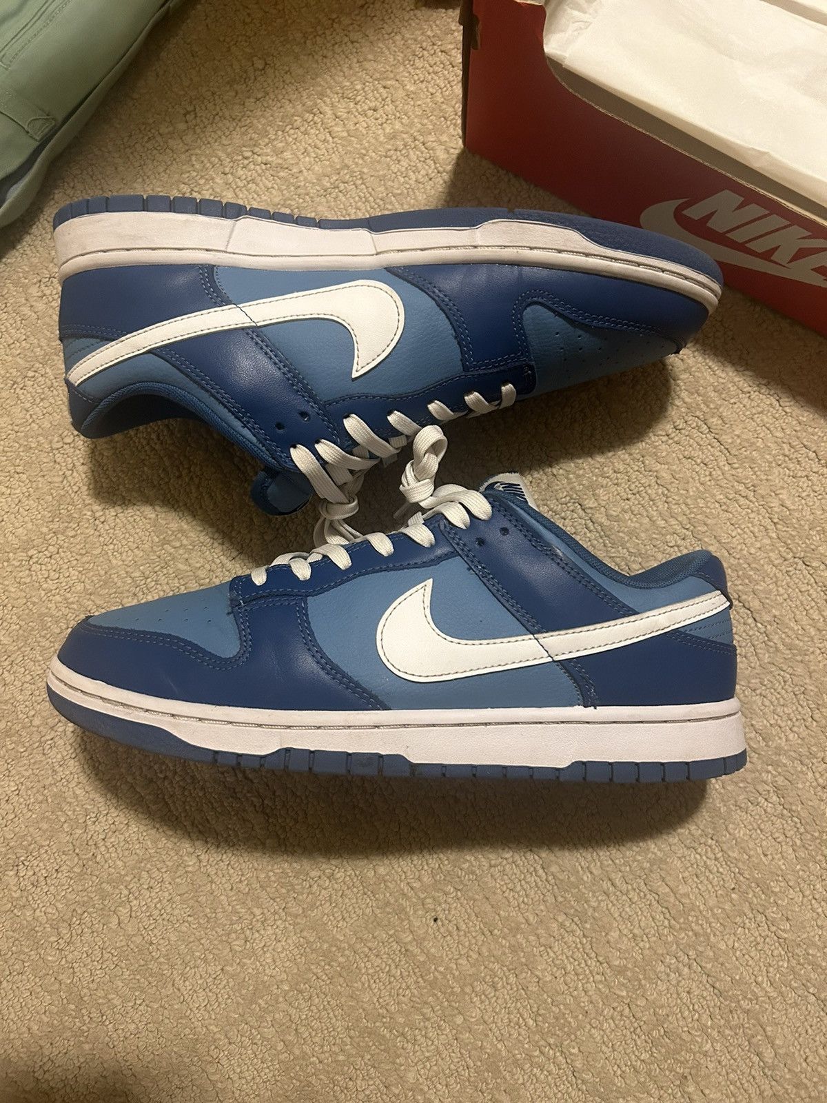 Nike Nike dunk low Marina blue like new Size US 10 / EU 43 - 1 Thumbnail