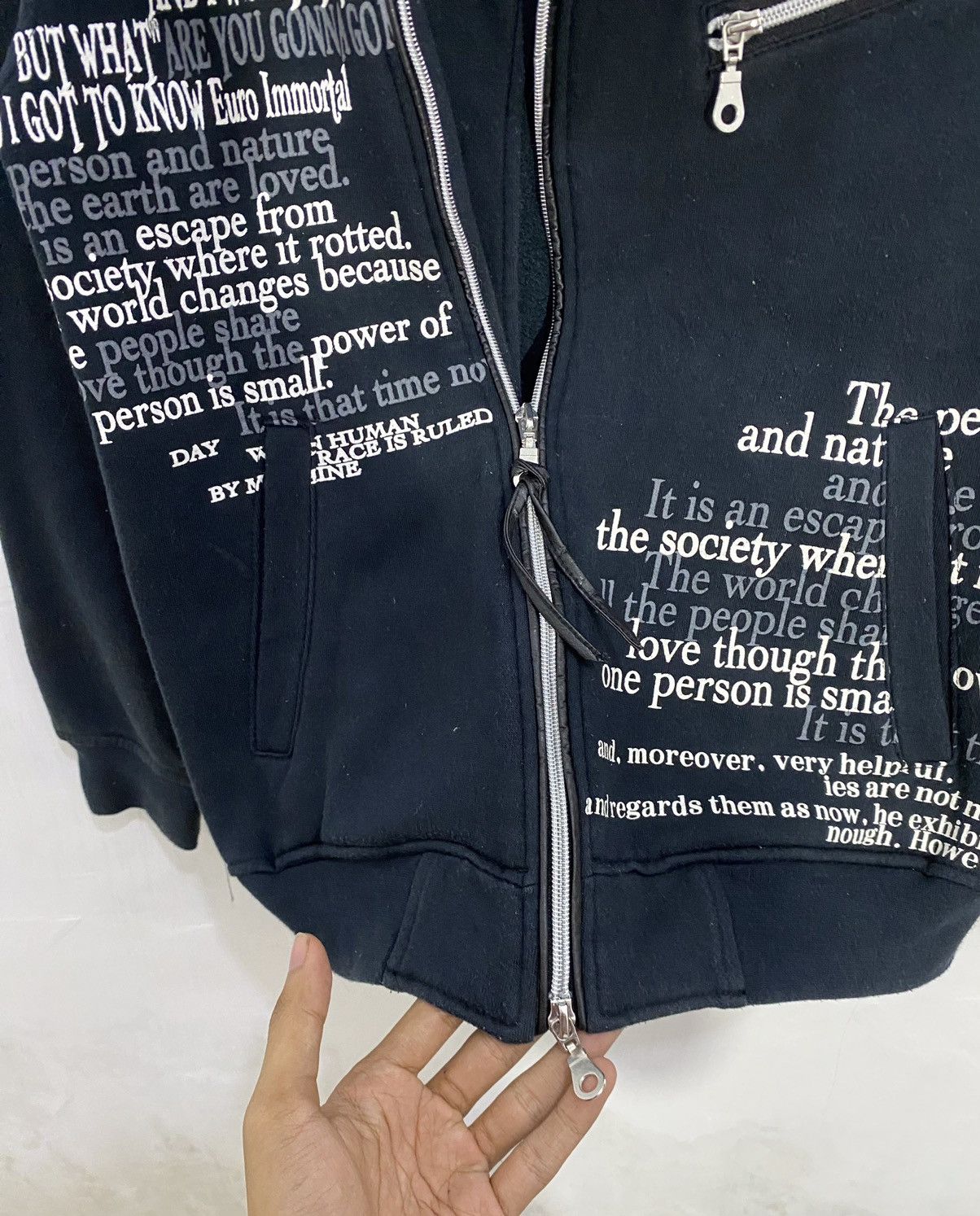If Six Was Nine 💥Poem💥 Fur Zipper Hoodie LGB Style Size US M / EU 48-50 / 2 - 11 Thumbnail