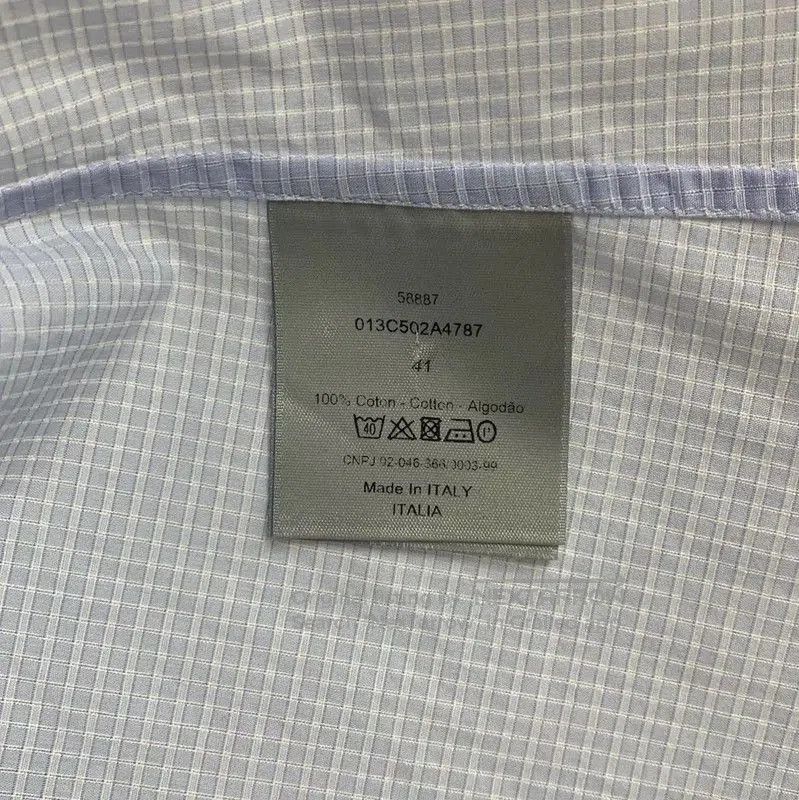 Dior Dior Blue Cotton Long Sleeve Shirt . Size US M / EU 48-50 / 2 - 7 Thumbnail