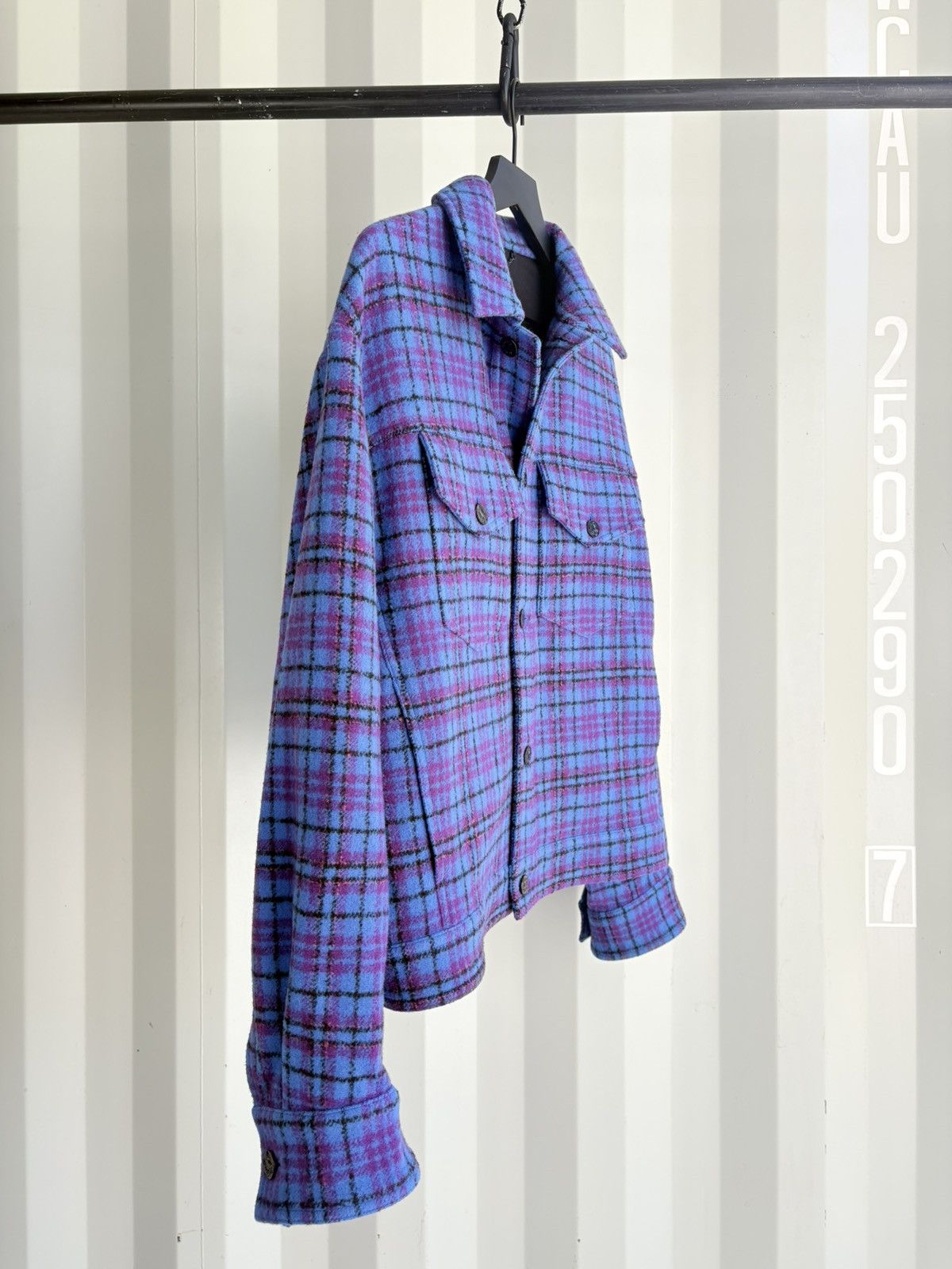 Louis Vuitton Oversize Blue Trucker Flannel Jacket Size US M / EU 48-50 / 2 - 3 Thumbnail