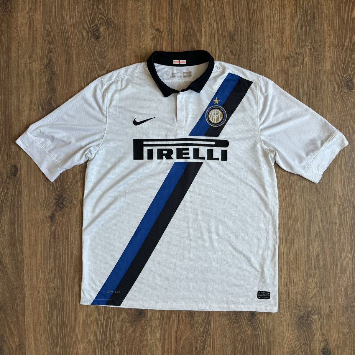 Nike Inter Milan FC 2011/12 Away Shirt Jersey Nike Mens XL Size US XL / EU 56 / 4 - 1 Thumbnail