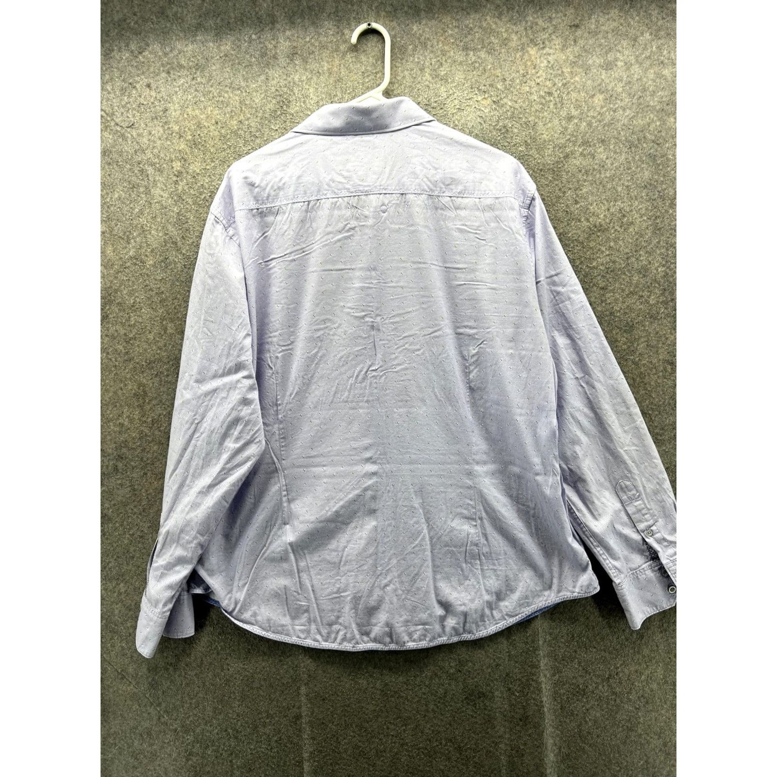 Robert Graham Robert Graham Shirt Mens 3XL Purple Check Long Sleeve Button Front Slim Fit Size US XXL / EU 58 / 5 - 7 Thumbnail