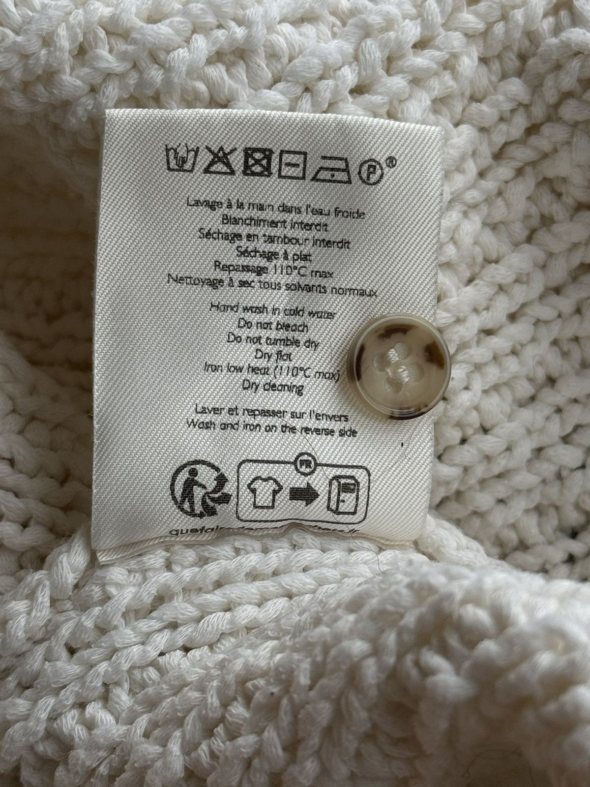 Designer × Sezane Sezane oldmoney style cable knit sweater Size L / US 10 / IT 46 - 10 Thumbnail