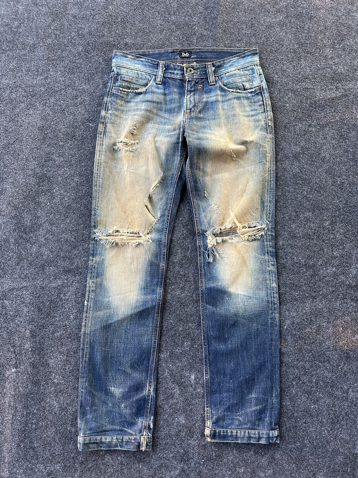 Dolce & Gabbana Vintage Dolce Gabbana Rusty Distressed Design 29x30 D147 Size US 29 - 1 Thumbnail
