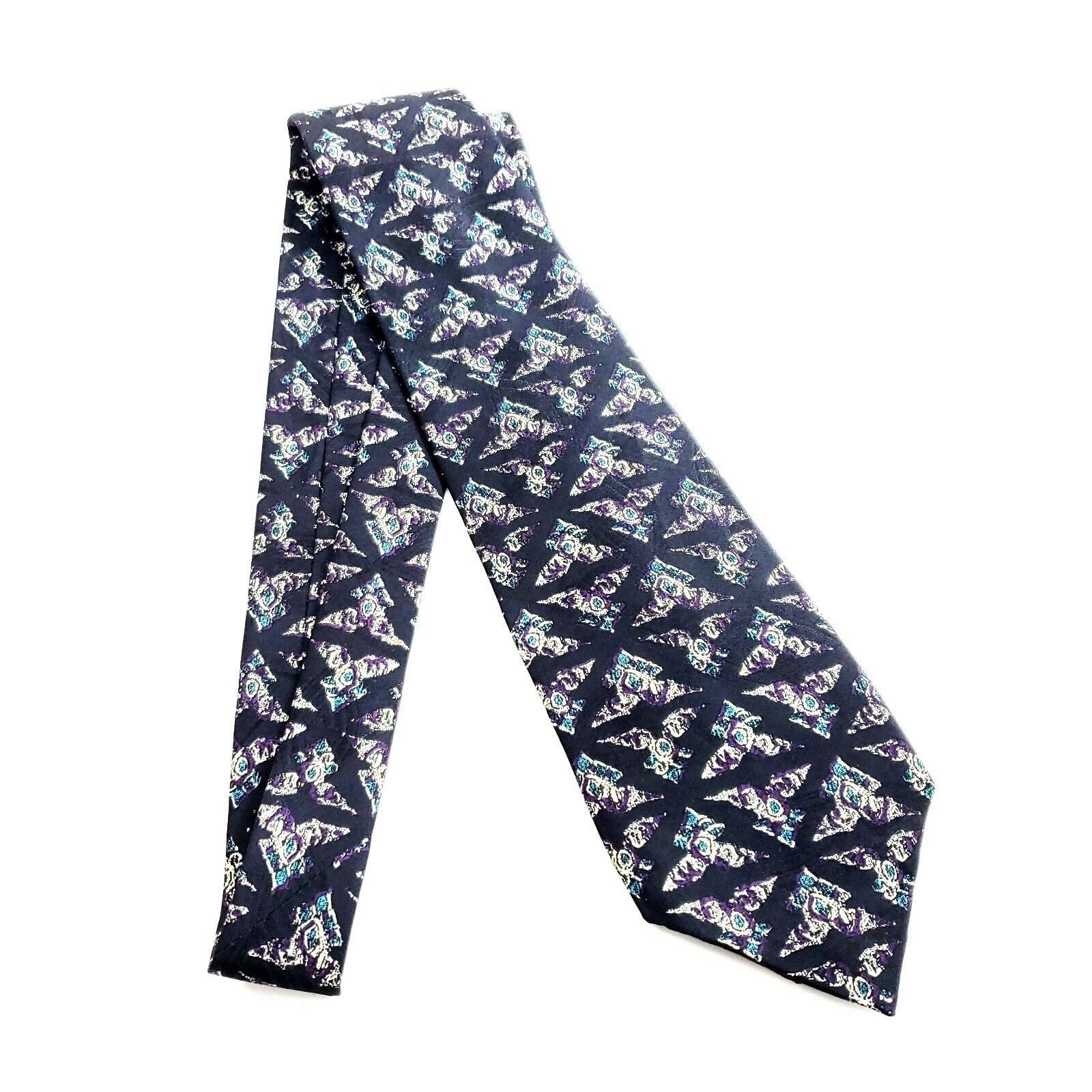 Robert Talbott Robert Talbott Best Of Class Nordstrom Blue Purple Teal Prin Size ONE SIZE - 7 Thumbnail
