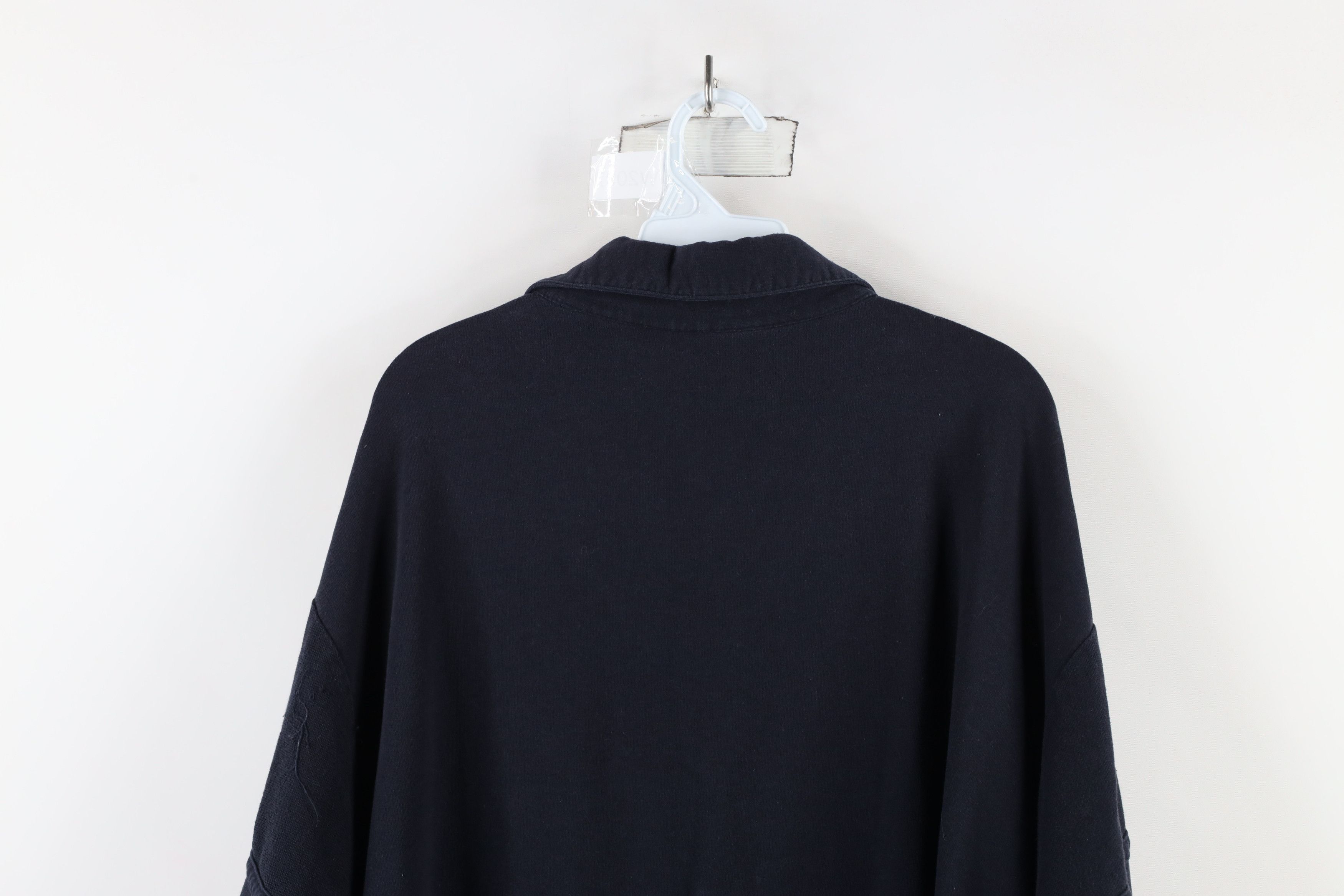 Vintage Vintage 90s Streetwear Pullover Polo Shirt Navy Blue Size US XXL / EU 58 / 5 - 11 Thumbnail