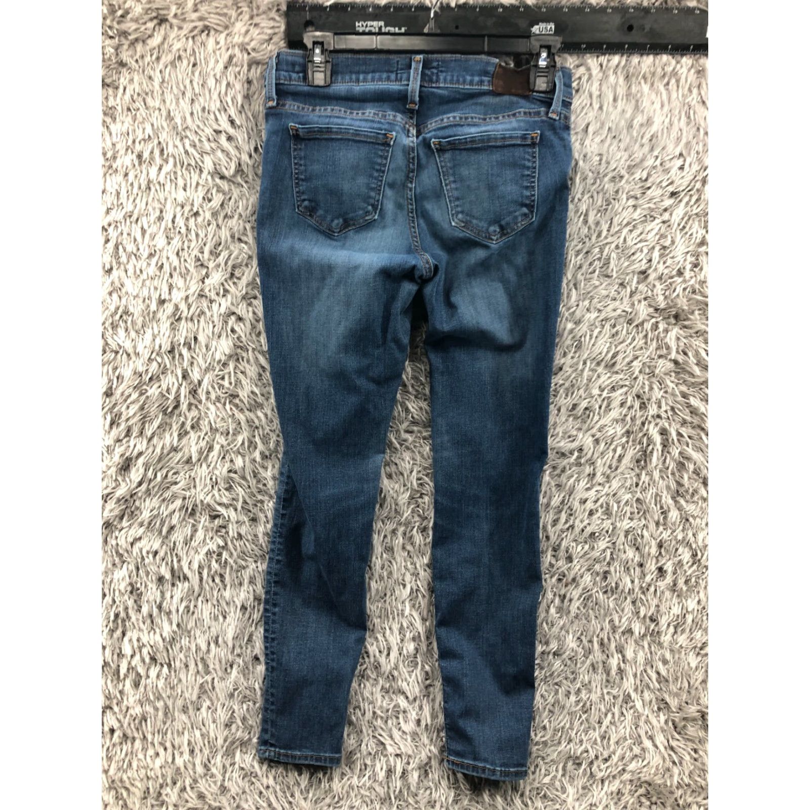 Vintage Hawthorn Jeans Skinny Size 28 Womens Medium Blue Denim Regular Rise 5-Pocket Classic American Hawthorn Size 28" / US 6 / IT 42 - 6 Thumbnail