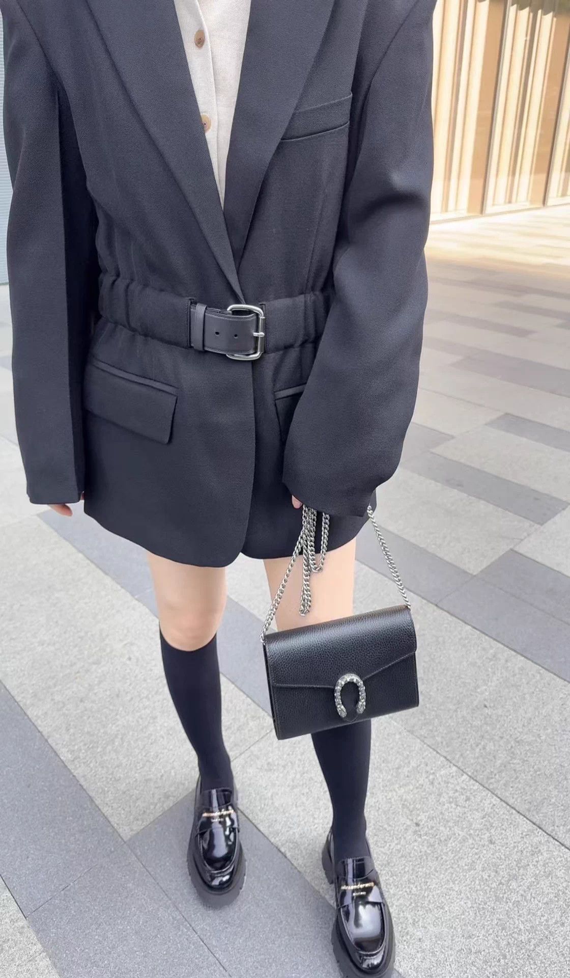 Gucci Gucci Dionysus WOC Black Crystal Buckle Leather Bag Size ONE SIZE - 6 Thumbnail