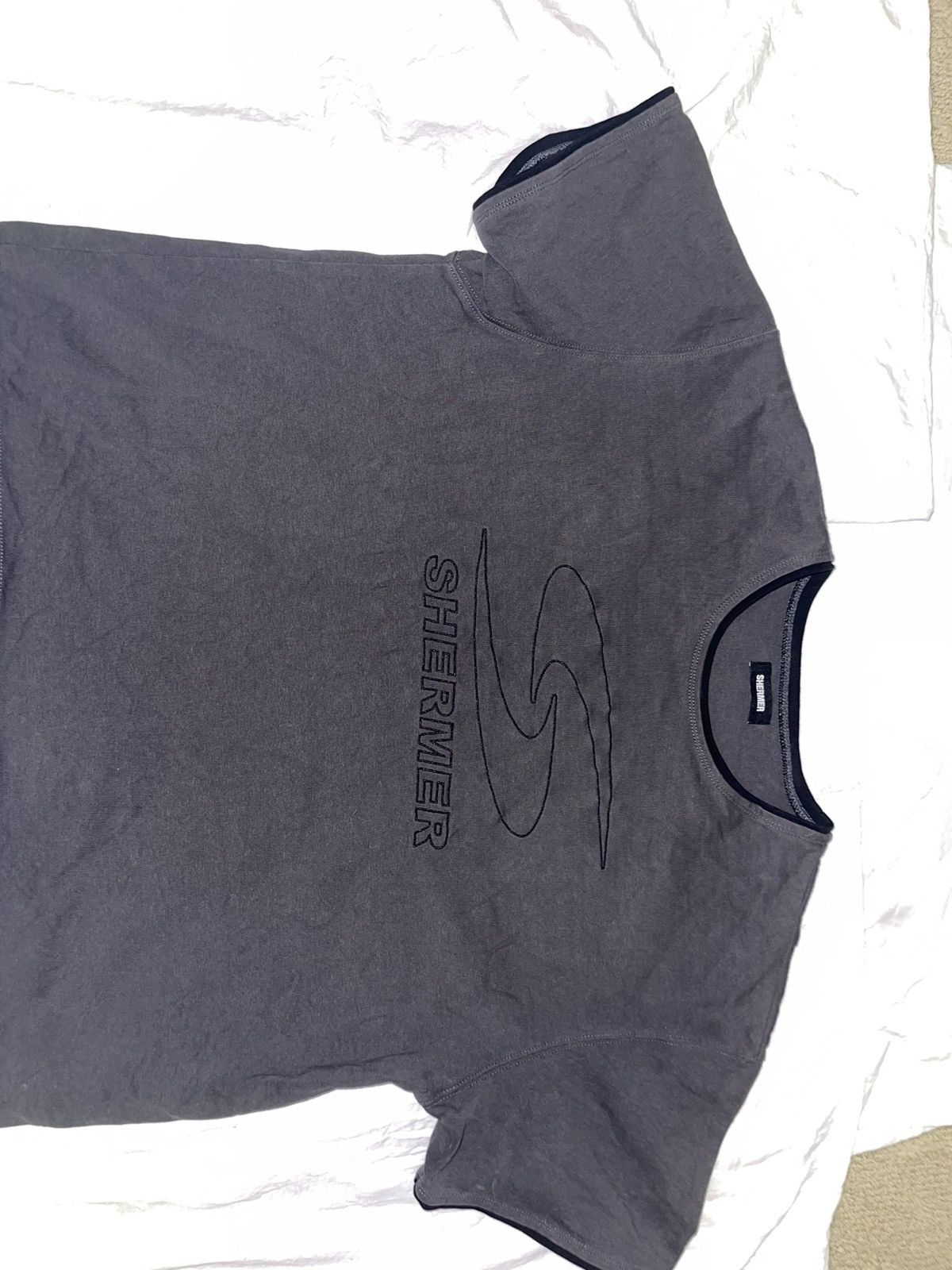 Japanese Brand Shermer Cropped shirt Size US M / EU 48-50 / 2 - 1 Thumbnail