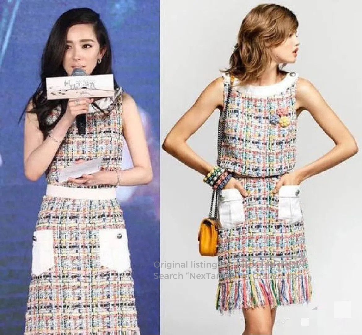 Chanel Chanel Runway Fringe Tweed Dress. Size XS / US 0-2 / IT 36-38 - 6 Thumbnail