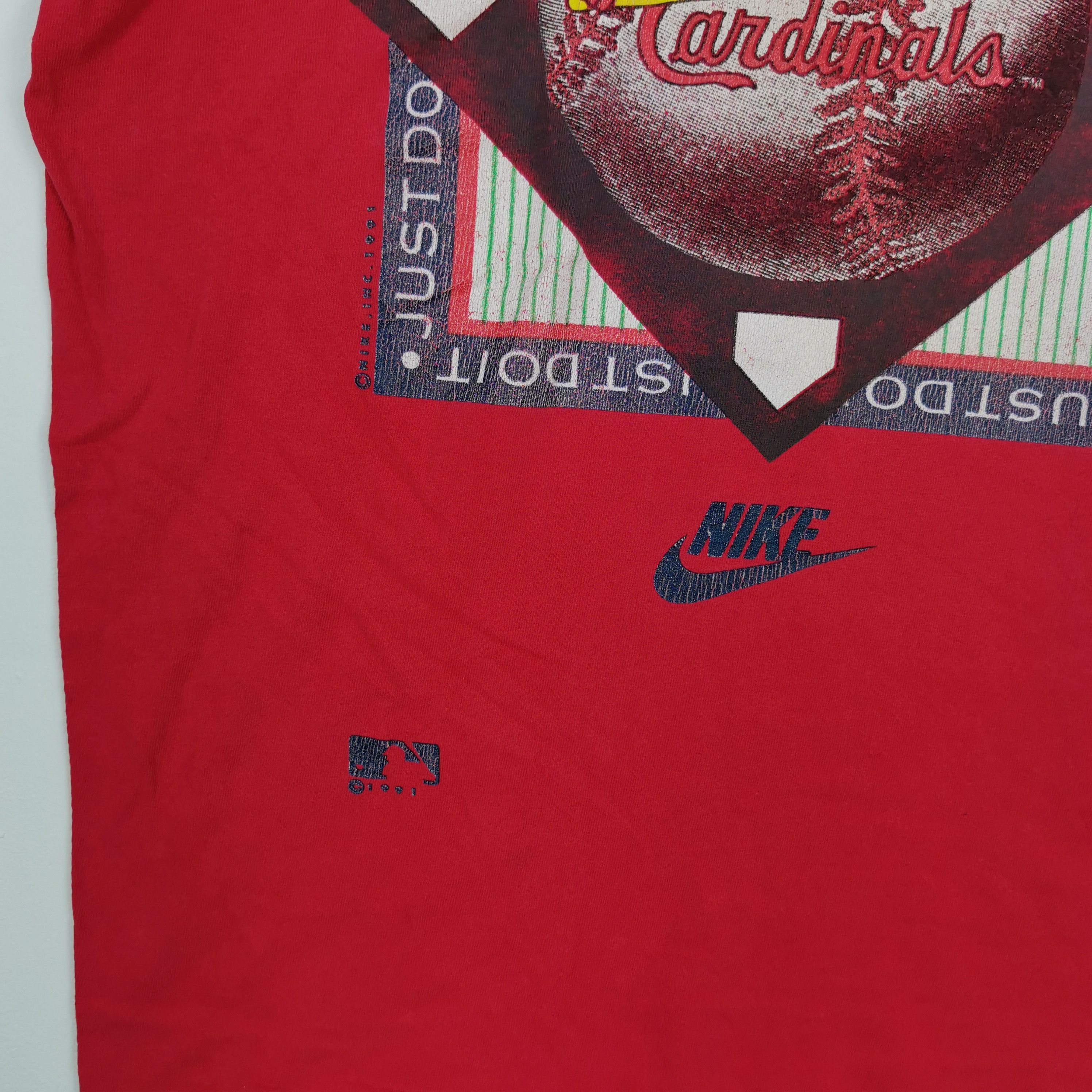 Vintage Nike T-Shirt Nike Swoosh ACG Cardinal MLB Tee
