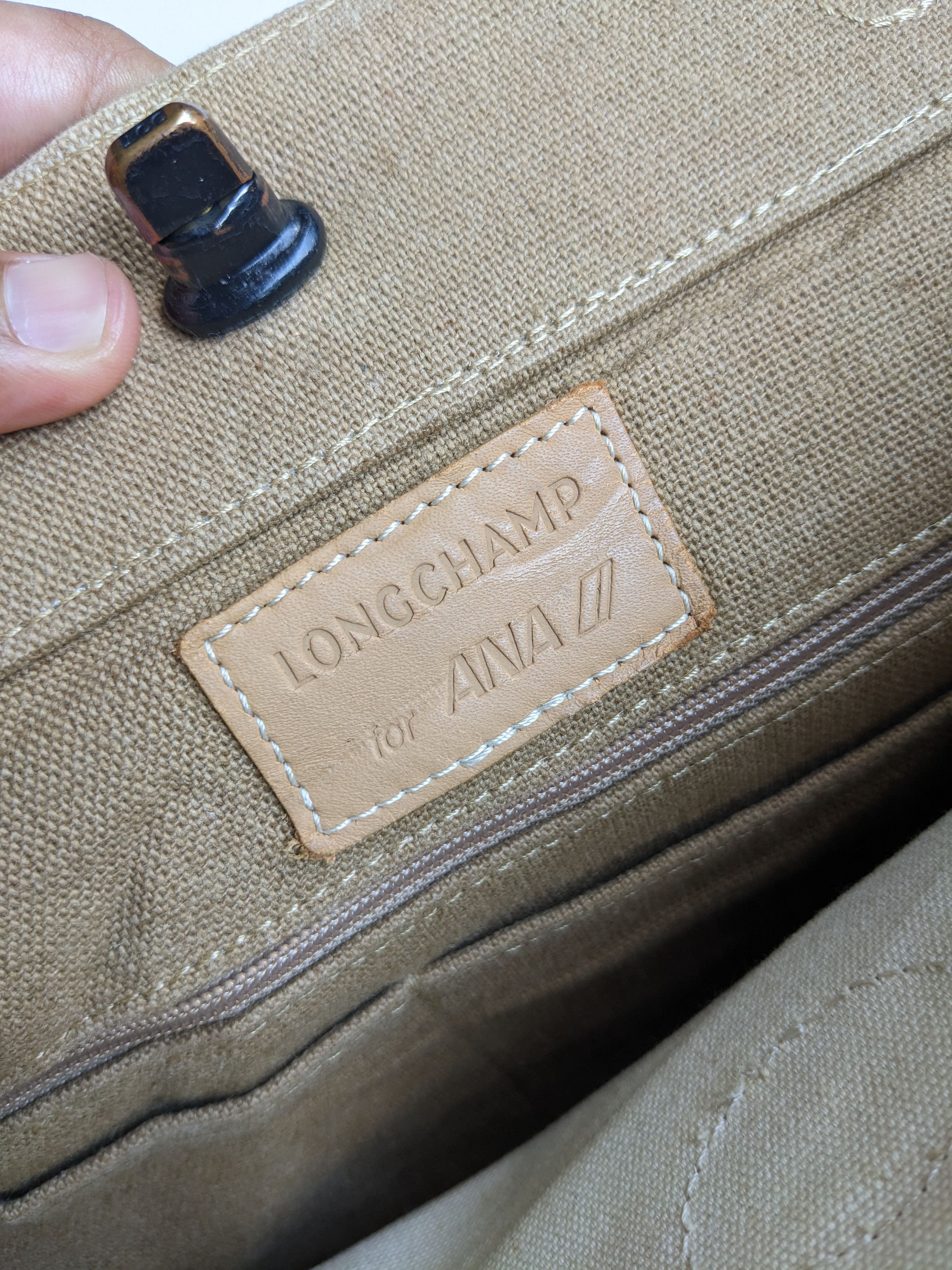 Longchamp Vintage Longchamp for ANA beige Size ONE SIZE - 8 Thumbnail