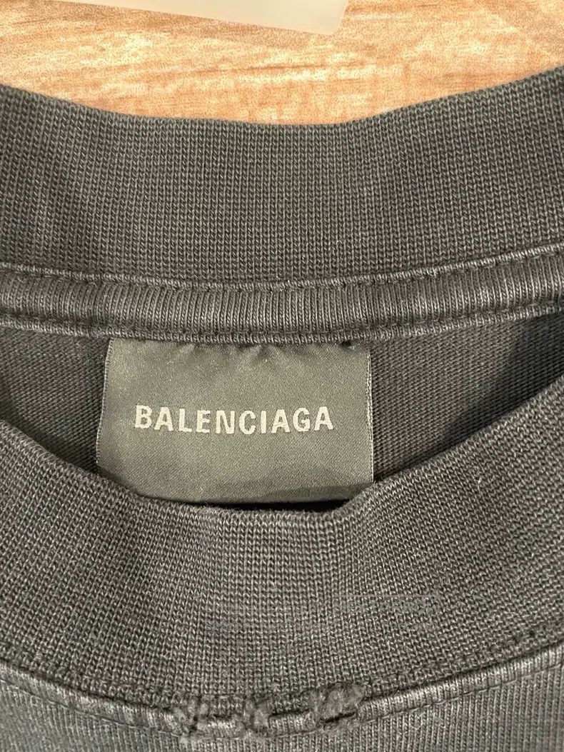 Balenciaga Balenciaga Logo Embroidery Round Neck Short Sleeve Black T Size US XS / EU 42 / 0 - 3 Thumbnail