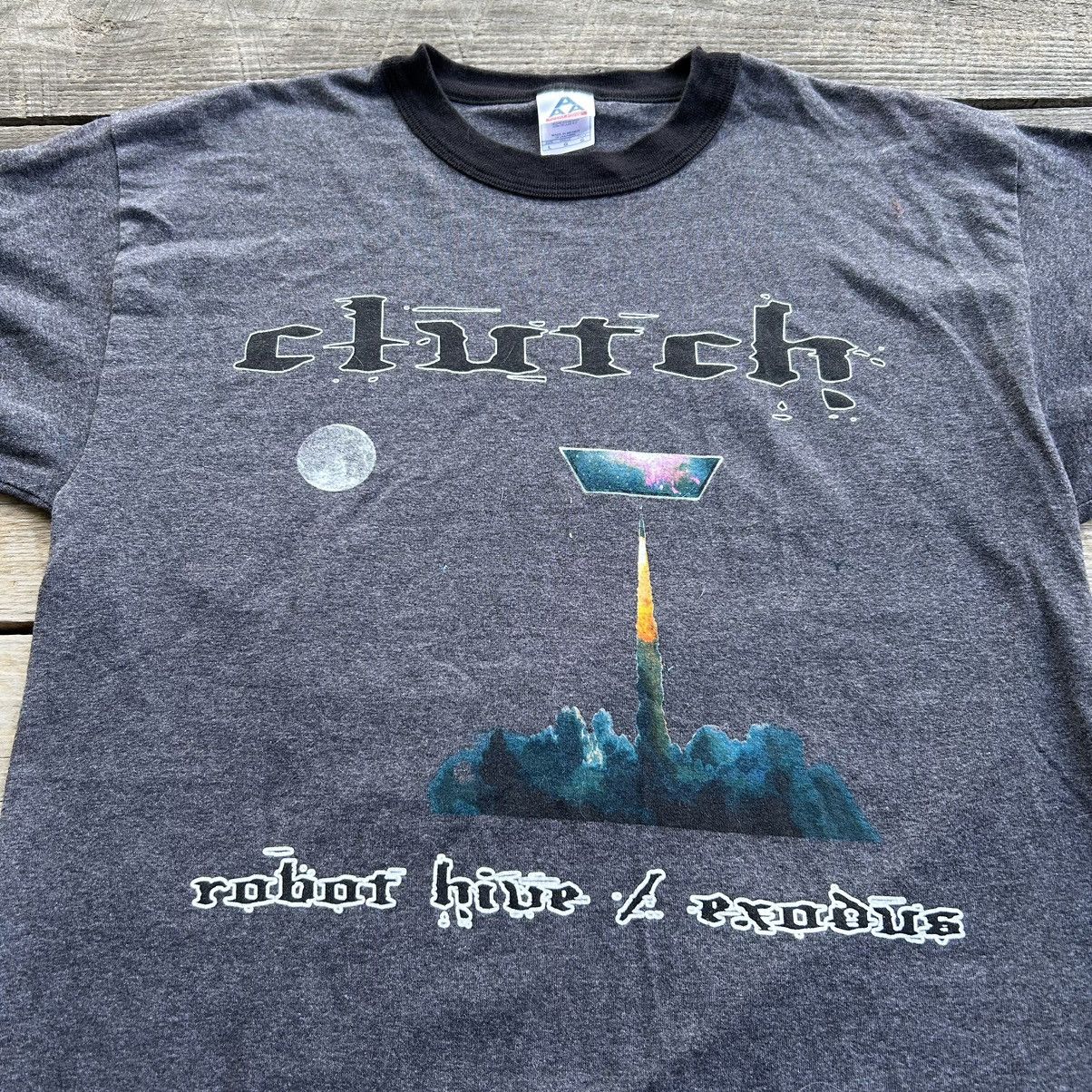 Band Tees Vintage Clutch Band Robot Hive Exodus Ringer Style T Shirt Size US L / EU 52-54 / 3 - 5 Thumbnail
