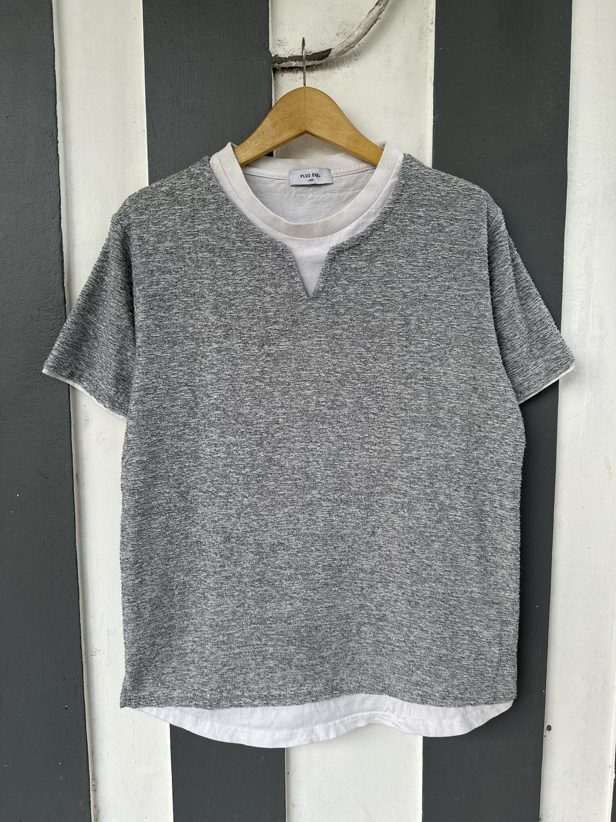20471120 SICK JAPANESE MOHAIR DOUBLE LAYER TSHIRT LGB STYLE Size US L / EU 52-54 / 3 - 1 Thumbnail