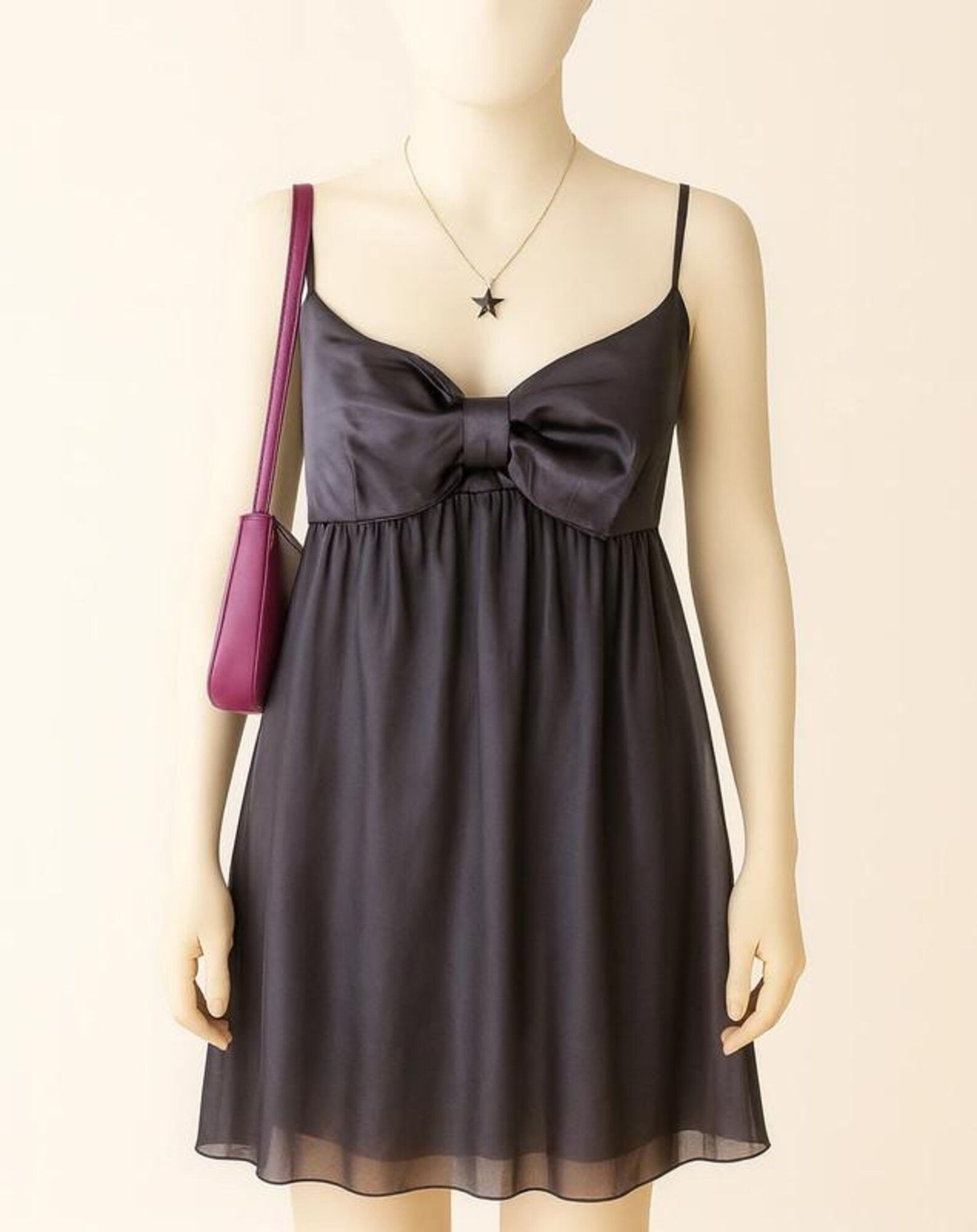 Vintage Vintage Y2K Coctail Strapless Dress with Bow Size M / US 6-8 / IT 42-44 - 1 Thumbnail