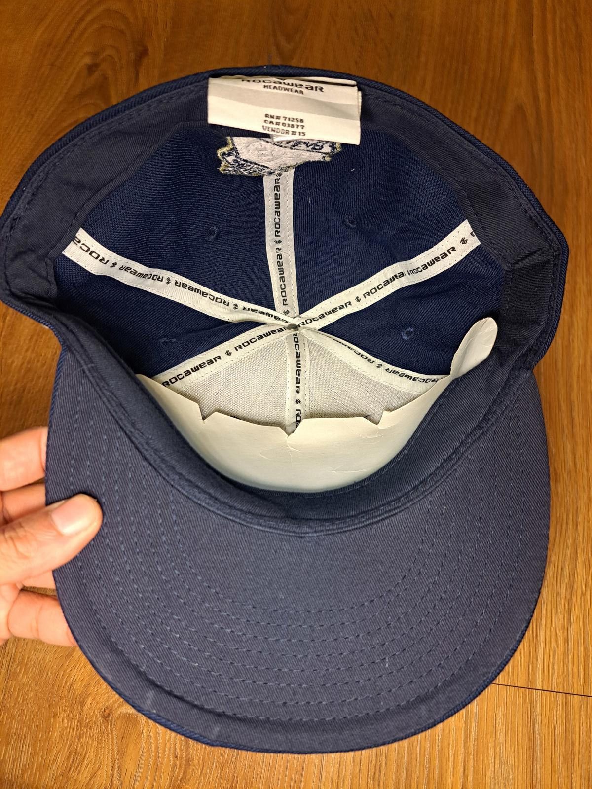 Rocawear NEW Rocawear Navy Blue Fitted Snapback Hat Cap Size 8 Wool Size ONE SIZE - 10 Thumbnail