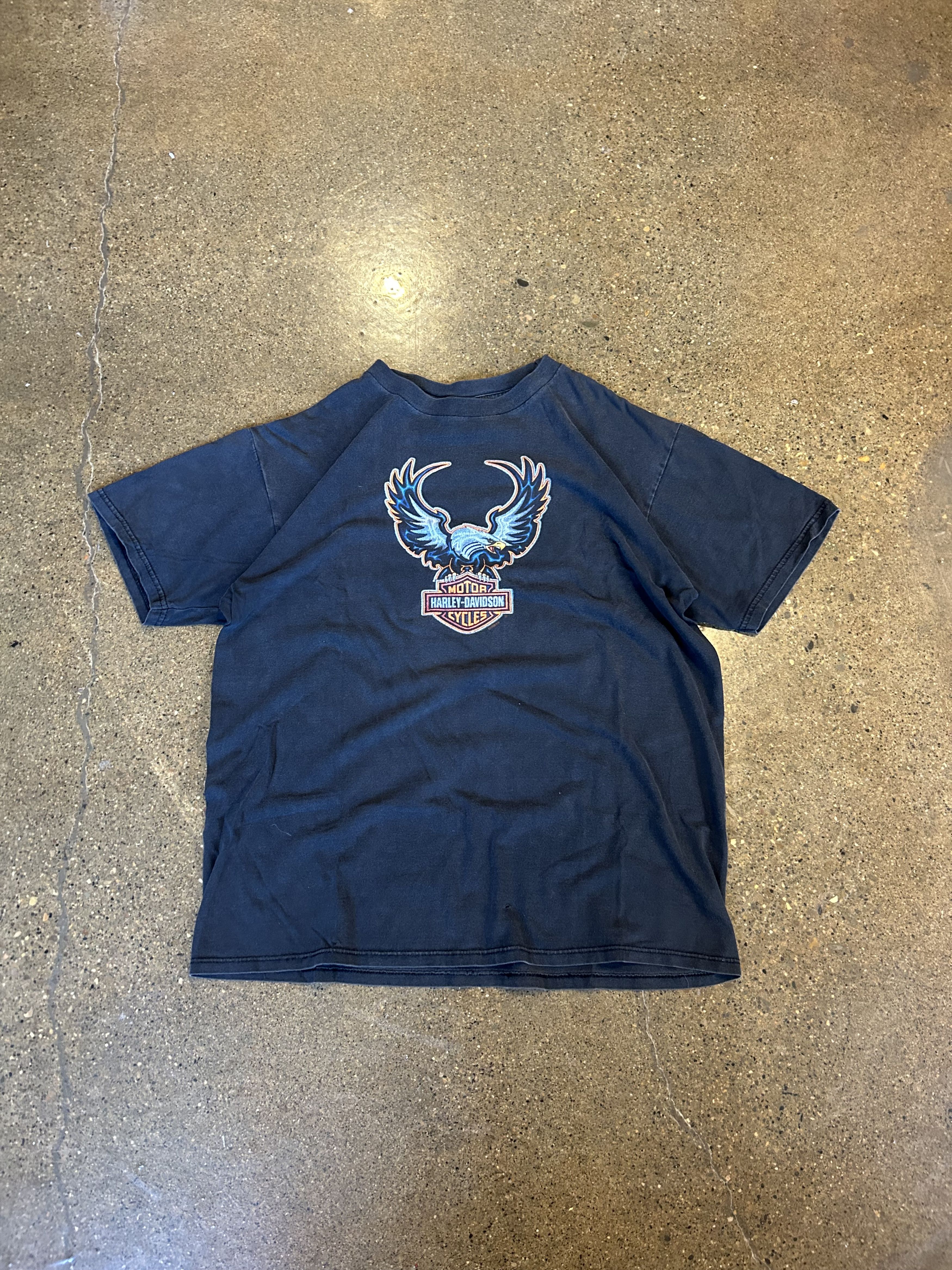 Harley Davidson × Vintage Vintage 1998 Harley Davidson Eagle T Shirt XL Size US XL / EU 56 / 4 - 1 Thumbnail