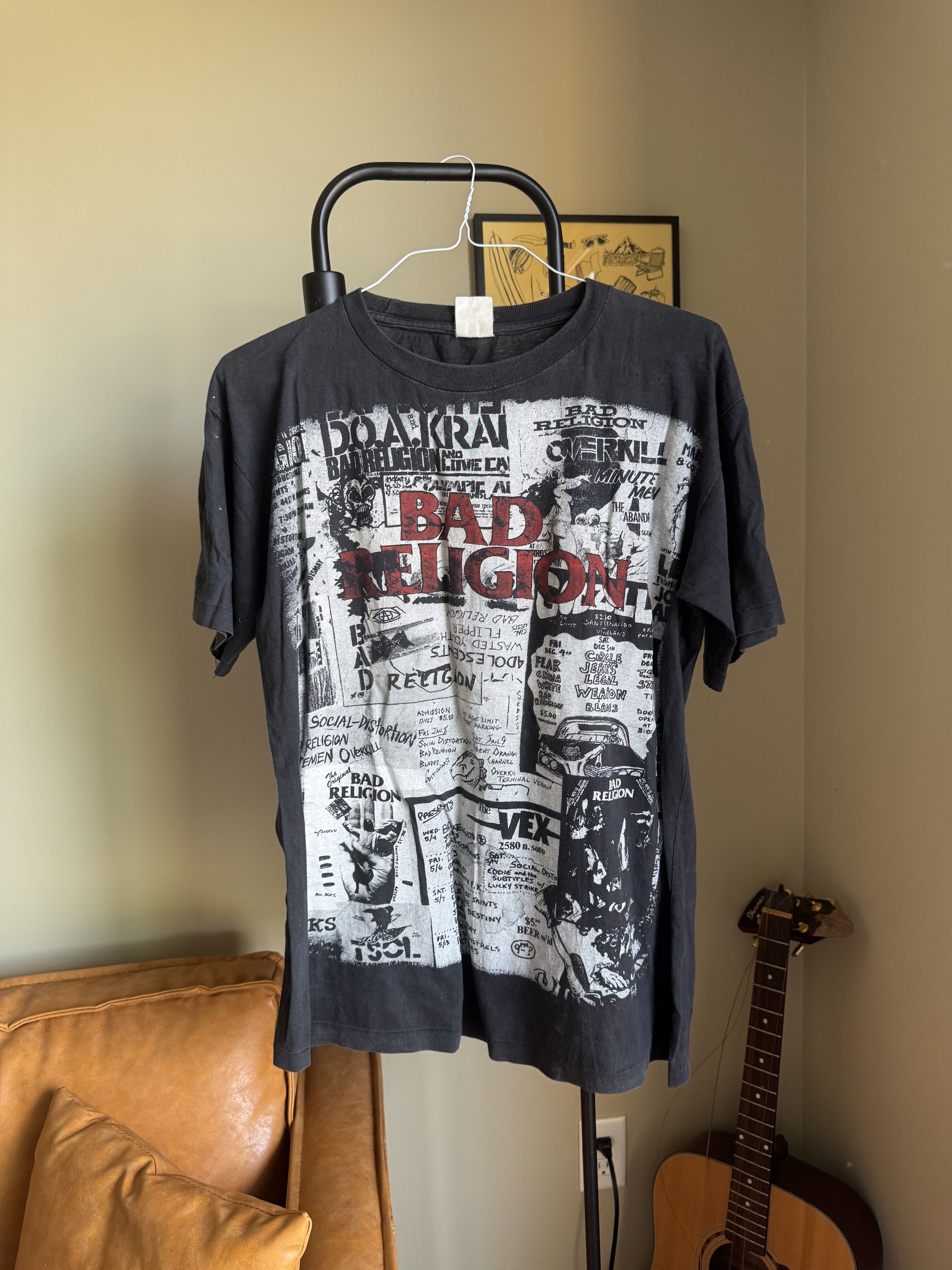 Vintage Vintage Bad Religion Tour Tee - Black - L Size US L / EU 52-54 / 3 - 1 Thumbnail