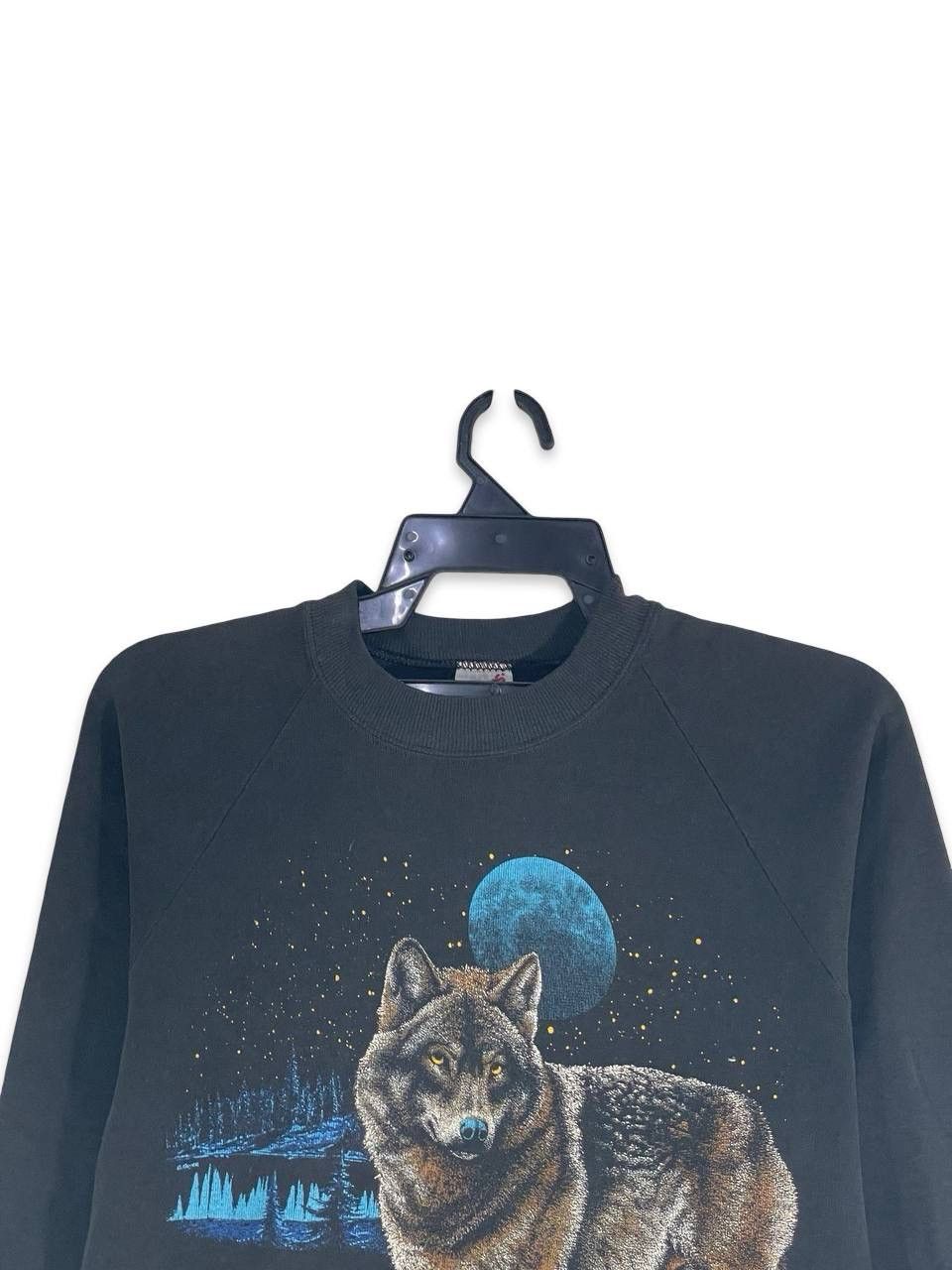 Other Vintage 90s vagabond wolf wild animal sweatshirt jumper M Size US M / EU 48-50 / 2 - 2 Thumbnail