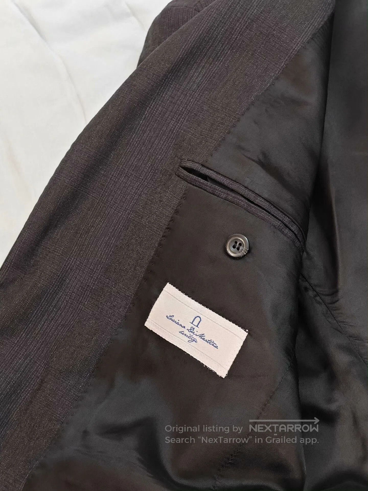 Orazio Luciano Italian Wool Half-Canvas Suit Jacket. Size US S / EU 44-46 / 1 - 7 Thumbnail