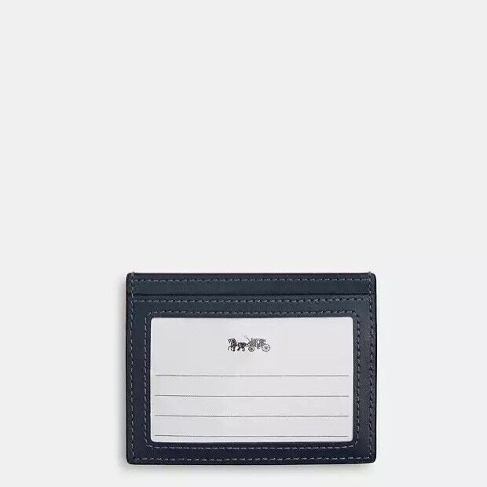 Coach NWT Coach CAT70 Slim Id Card Case With Quilting denim/Silver Size ONE SIZE - 4 Thumbnail