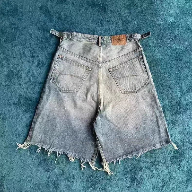 Balenciaga Balenciaga size XS Destroyed Seven-Point Jeans Size US 27 - 2 Thumbnail