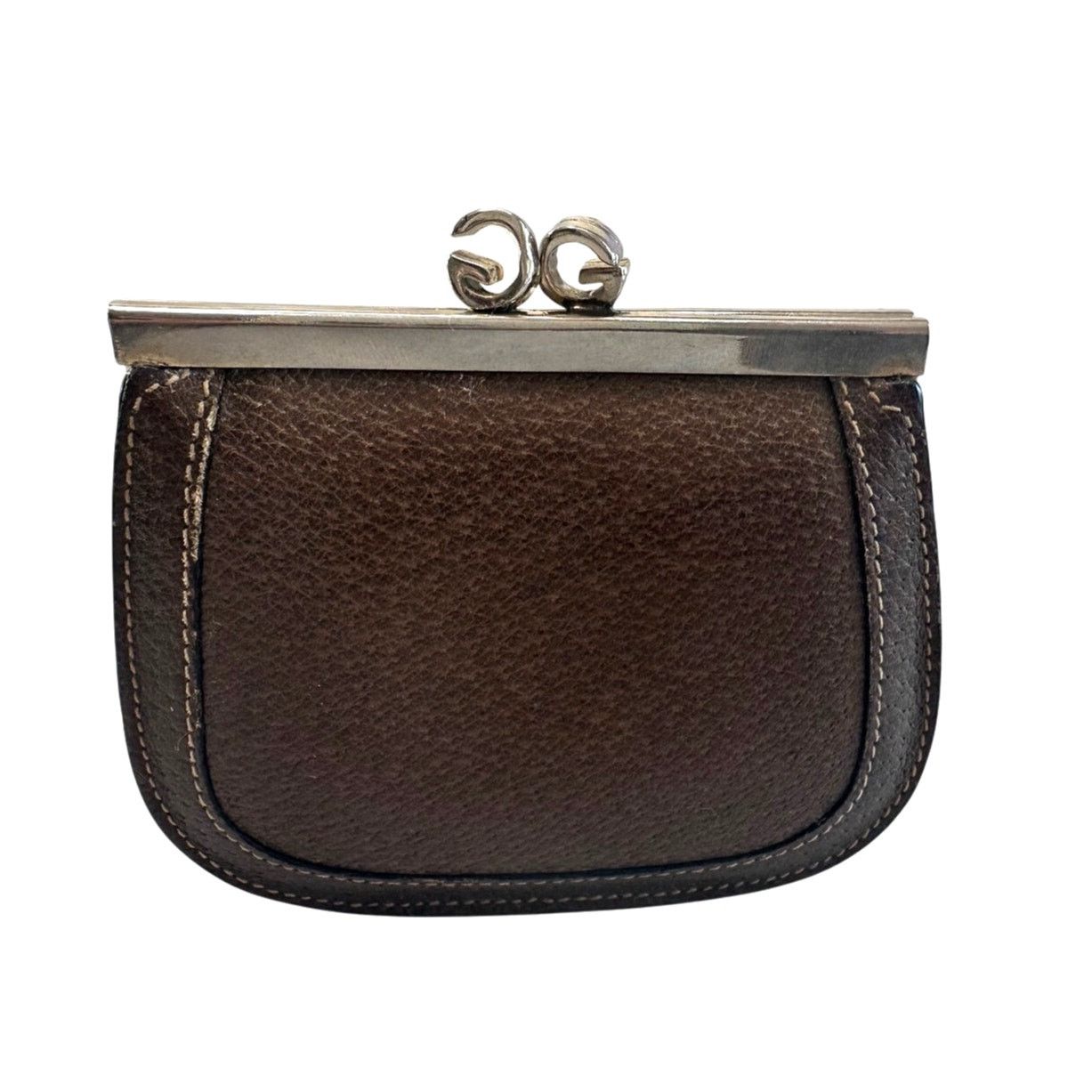 Gucci Gucci GG Kiss Lock Coin Pouch - Great Vintage Gucci Find! Size ONE SIZE - 2 Thumbnail