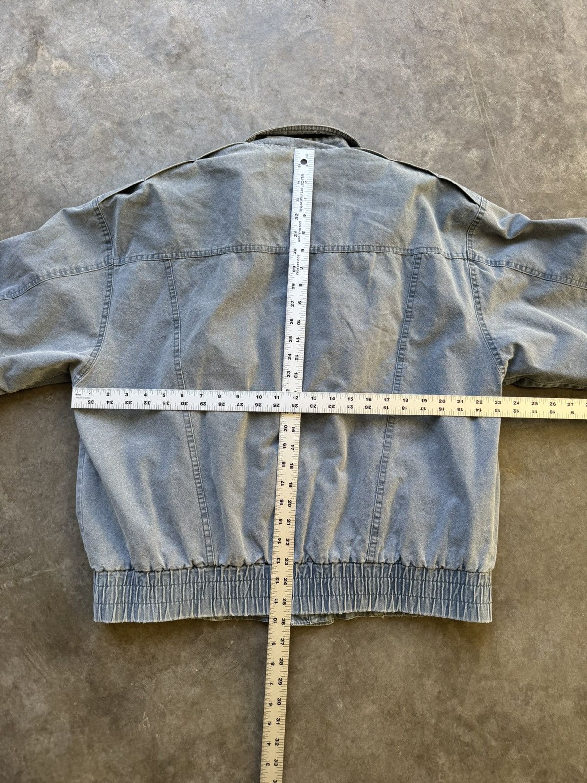 Levi's Vintage Levi’s Bomber Jacket 80’s/90’s Blueish Grey Denim Size US L / EU 52-54 / 3 - 5 Thumbnail